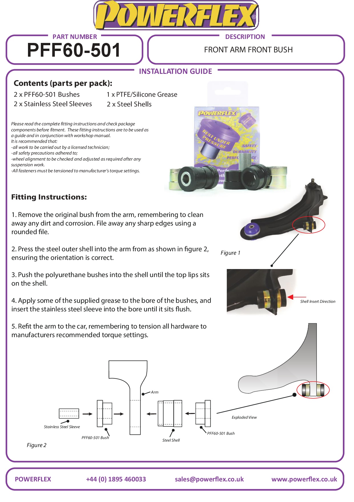 Front Arm Front Bush Citan, NV250, Captur, Clio Models, Grand Scenic II (2003 - 2009), Kangoo Models, Megane Models, Scenic Models, Zoe, road