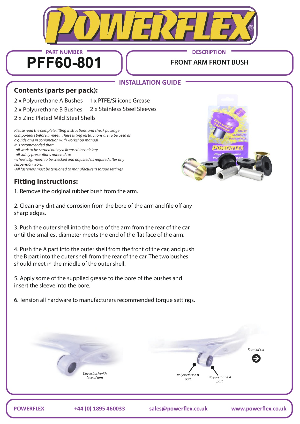 Front Arm Front Bush Clio Models, road