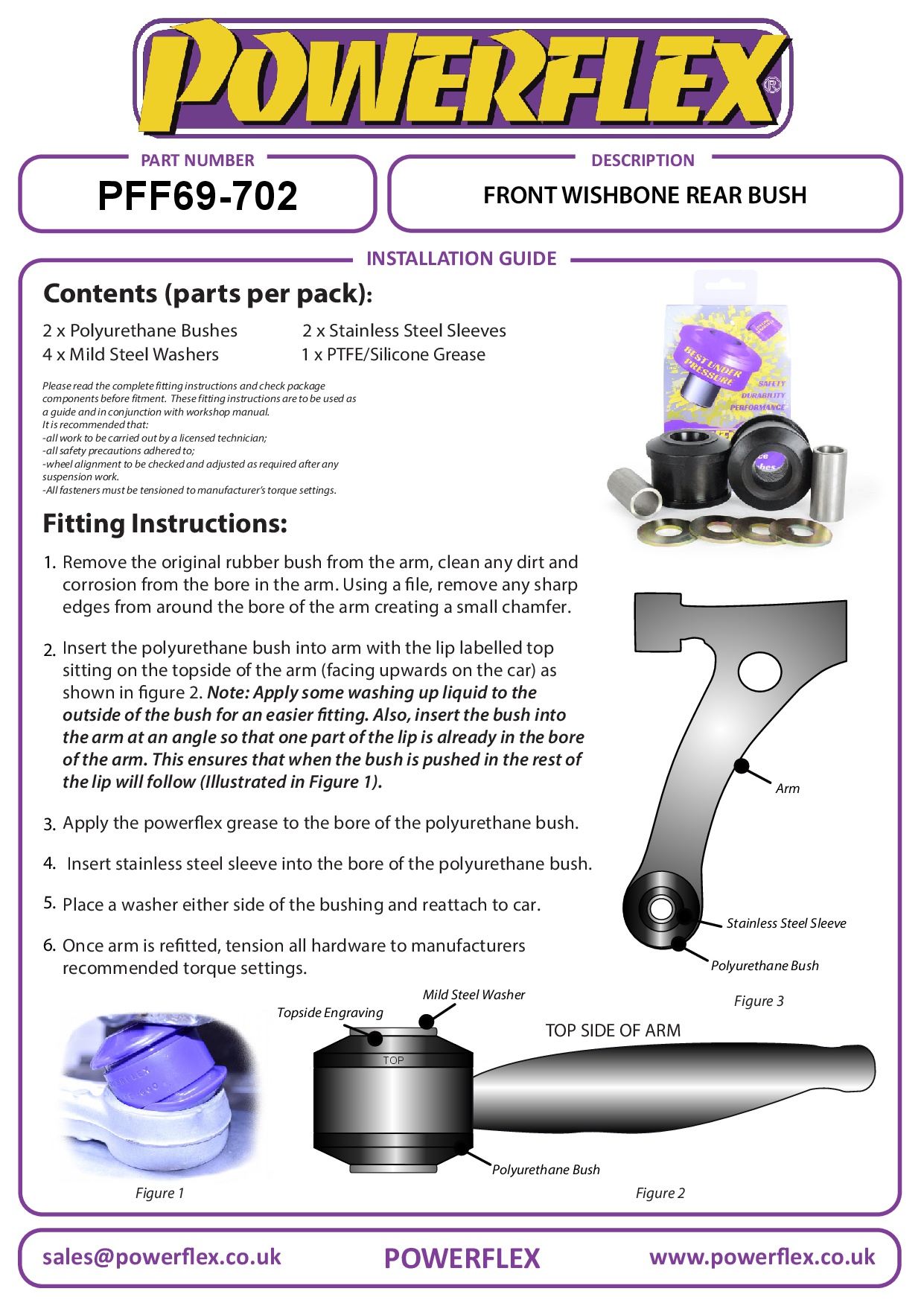 Voorste draagarm, achterste bus Forester, Impreza, Legacy, Levorg, Outback, XV/Crosstrek GP, straat