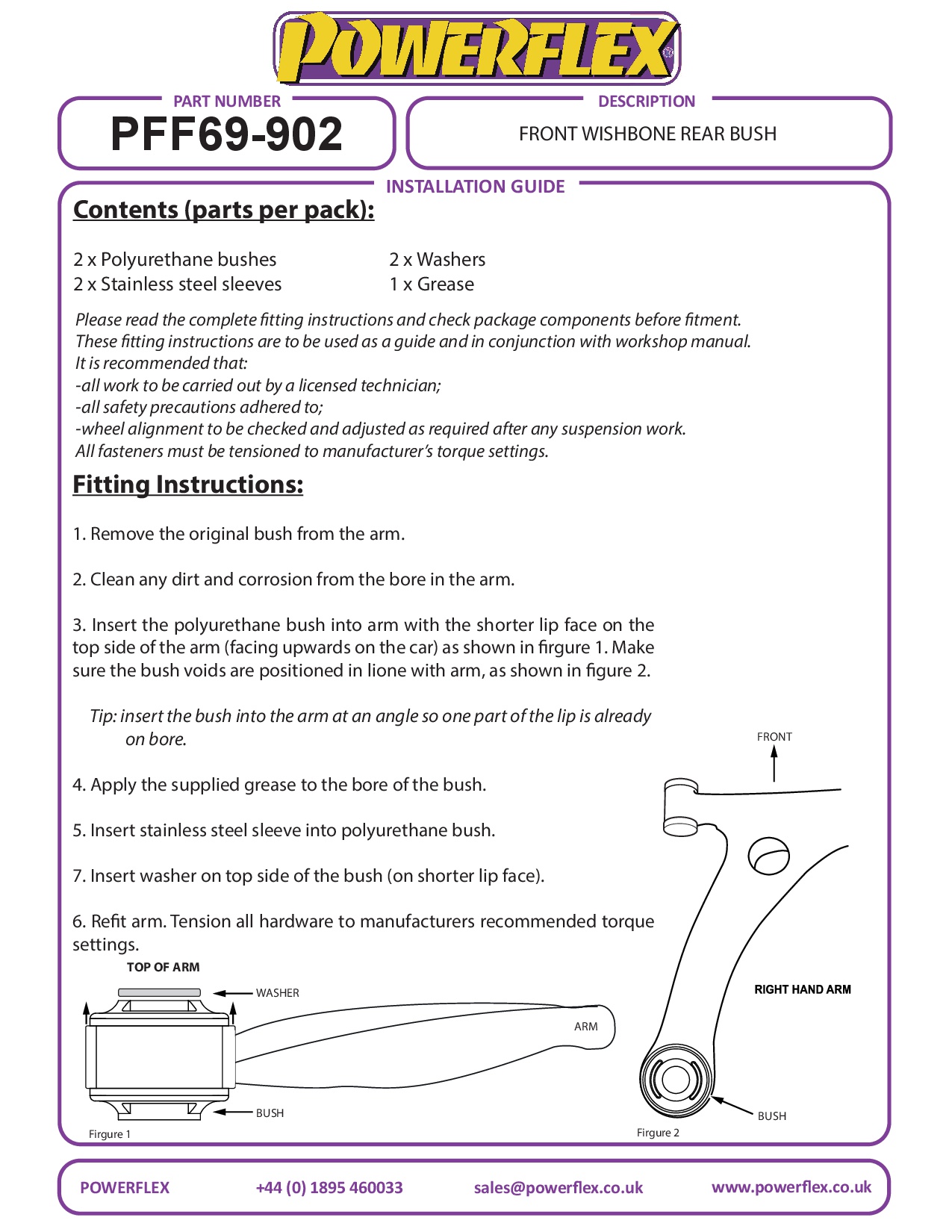 Front Wishbone Rear Bush Legacy, Outback, road