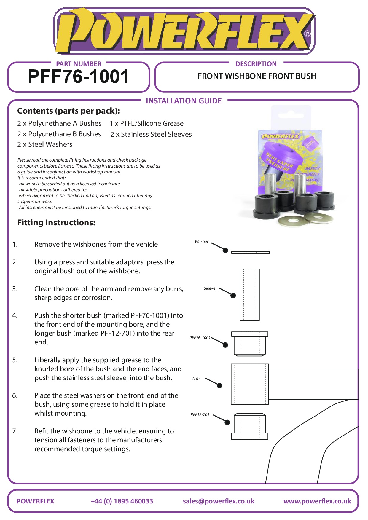 Voorste draagarm voorste bus MR2 Models, black