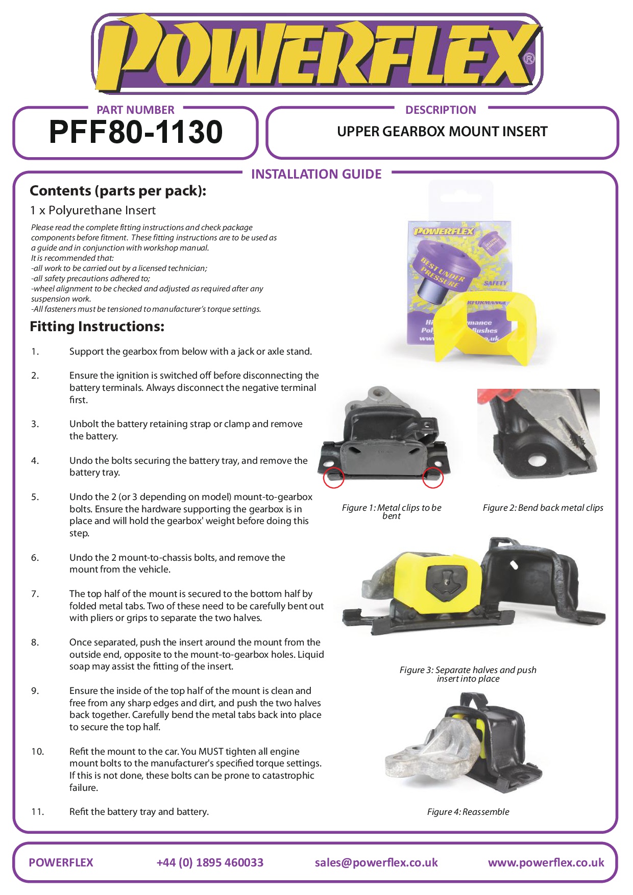 Inzetstuk bovenste versnellingsbaksteun (diesel) MiTo, Punto, Corsa Models, straat