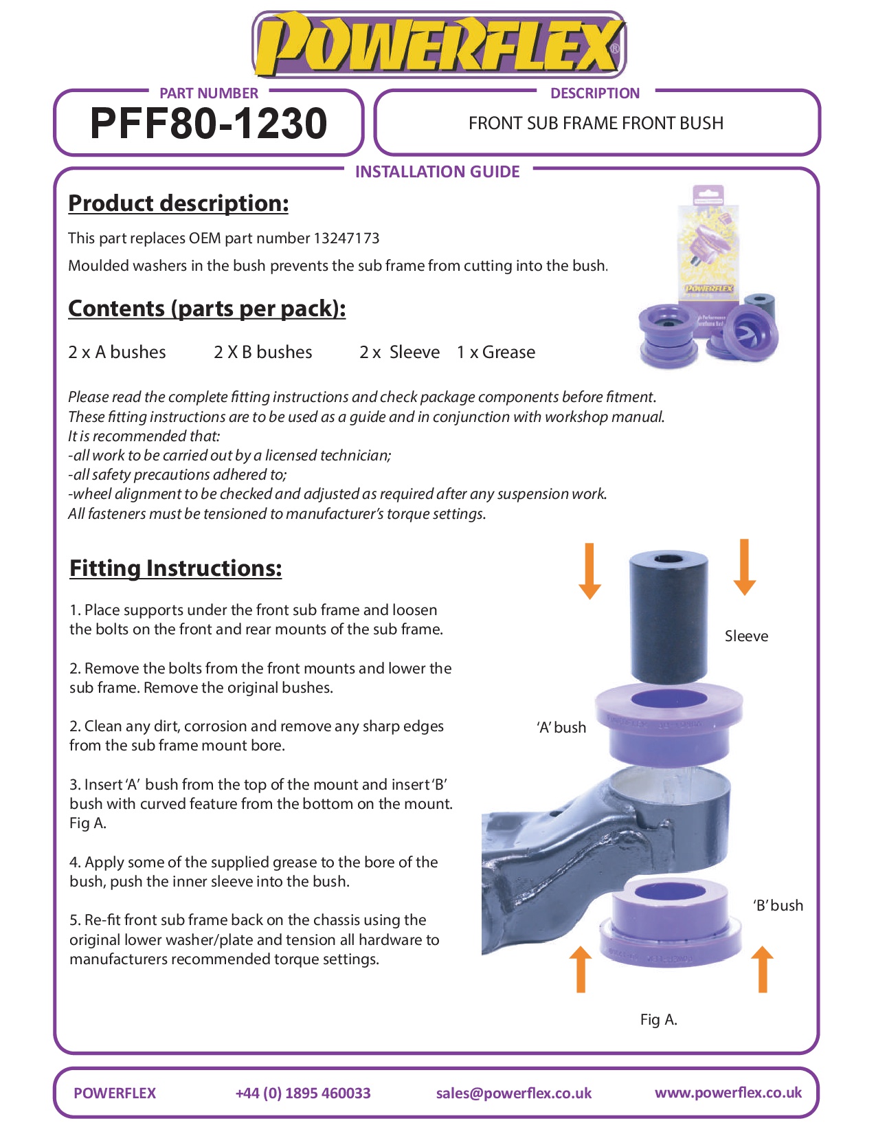 Front Subframe Front Bush 9-3, Vectra C (2002-2008), black