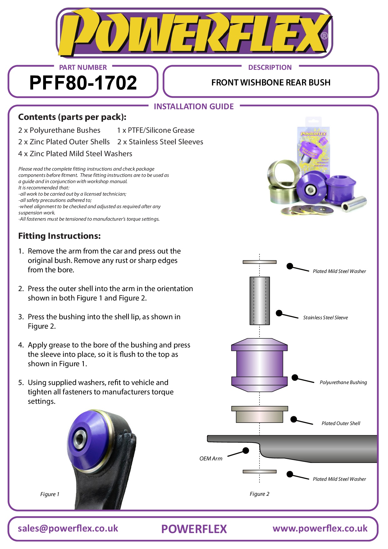 Front Wishbone Rear Bush MiTo, Linea (2006-on), Punto, Bipper (2007-on), Adam, Corsa Models, black