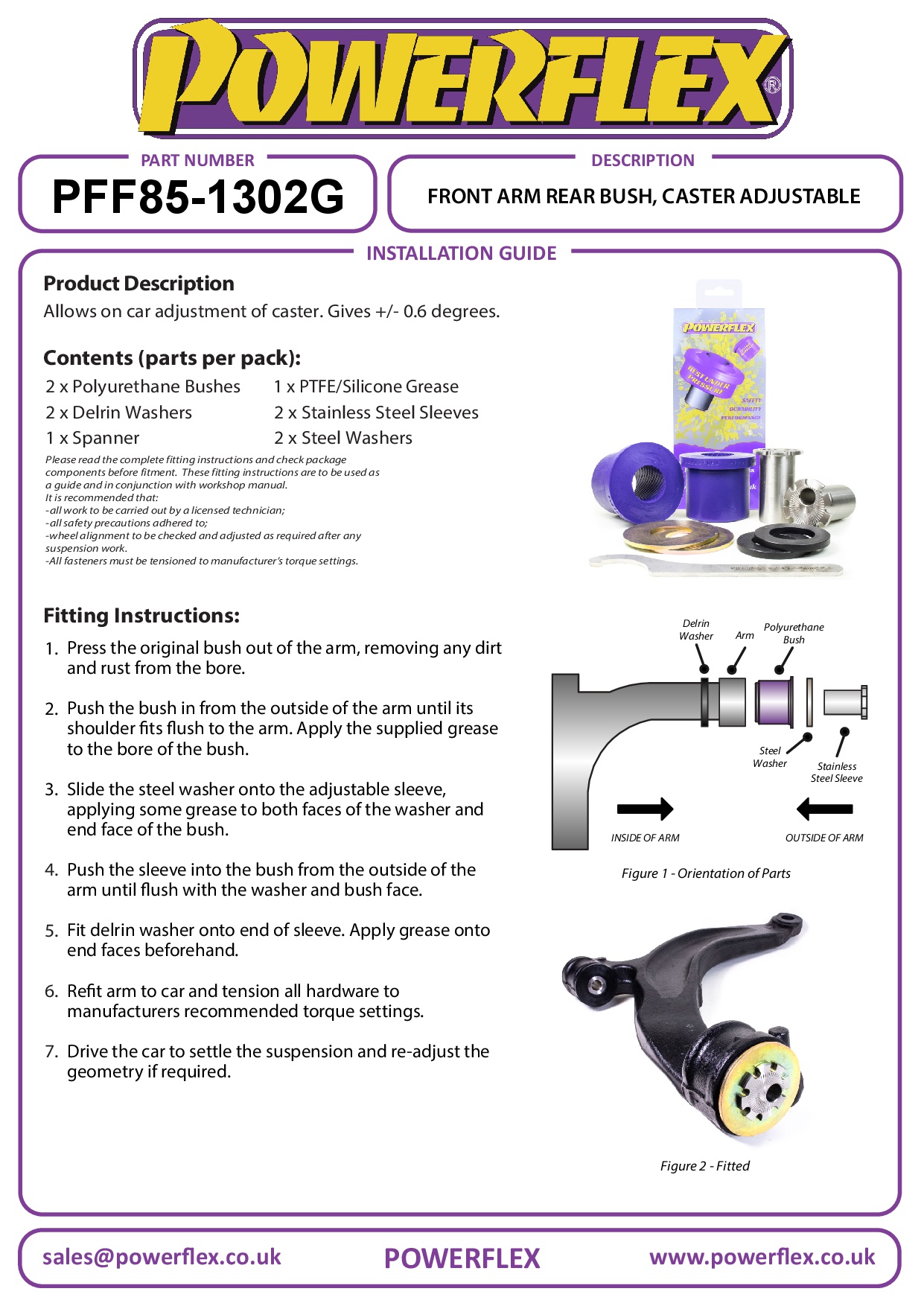 Voorarm achterbus, caster verstelbaar Transporter Models, straat
