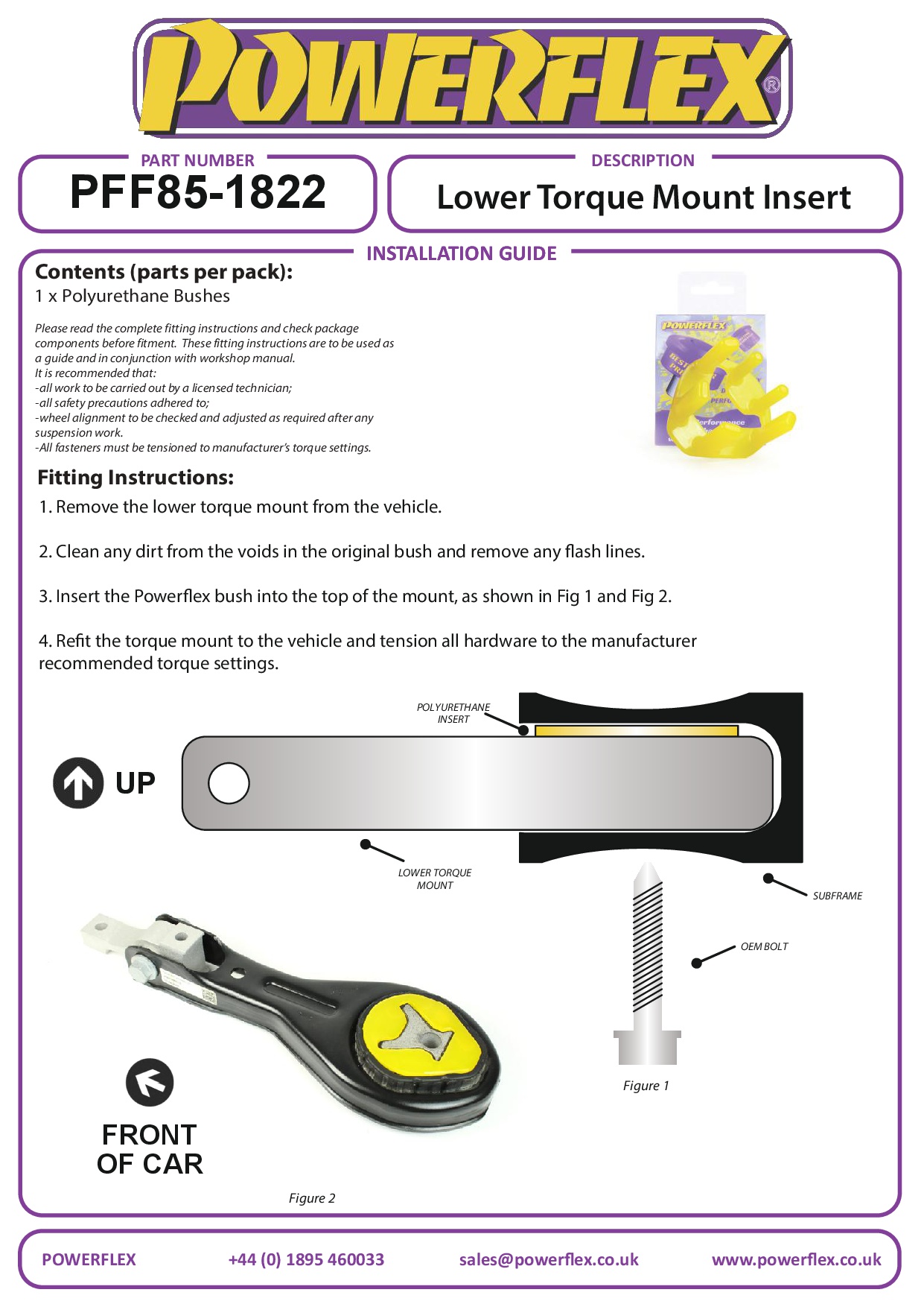Onderste inzetstuk voor motorsteun A1 / S1, Arona, Ibiza Models, Kamiq, Scala, Polo, black