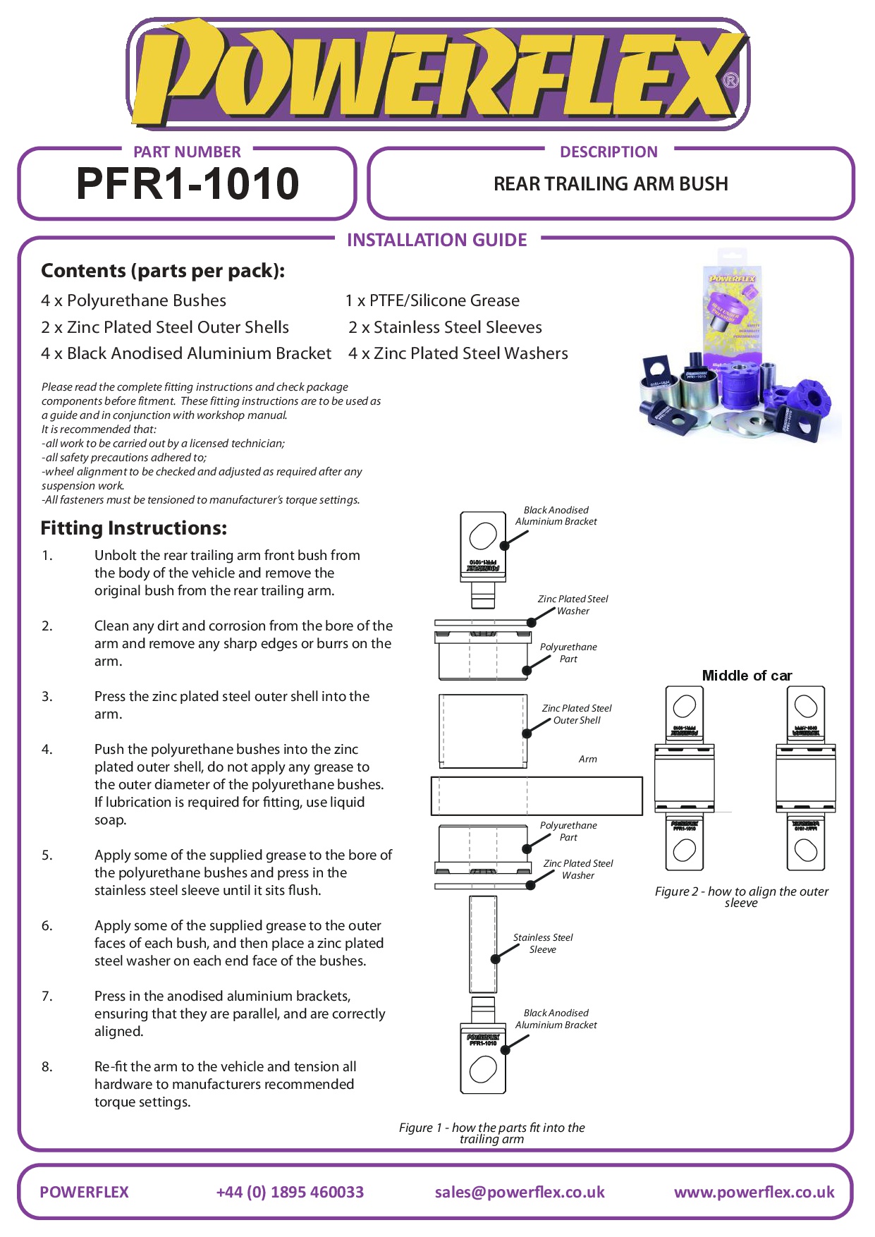 Rear Trailing Arm to Chassis Bush Giulietta 940, road