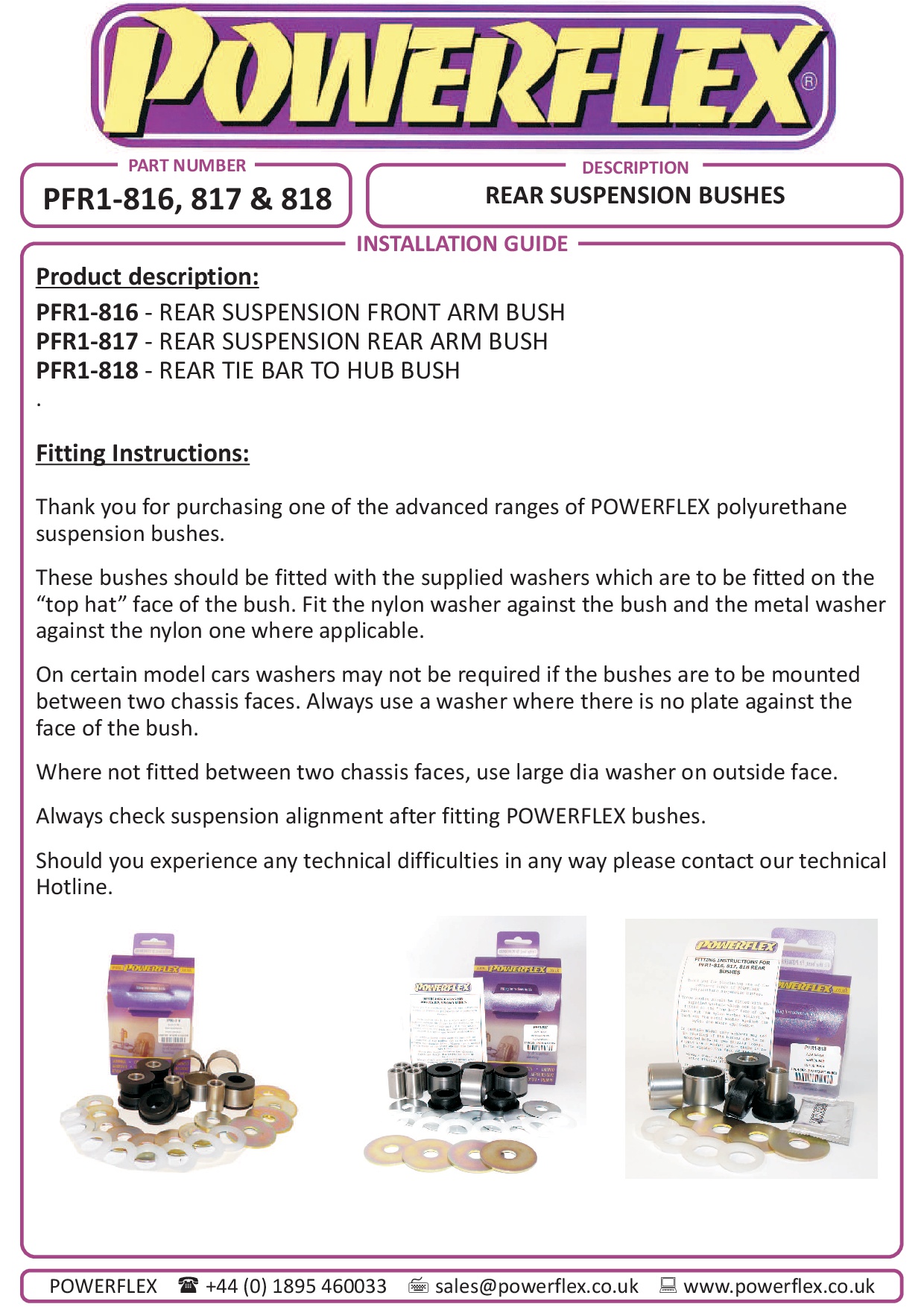 Achtervering Achterarmbus 147, black