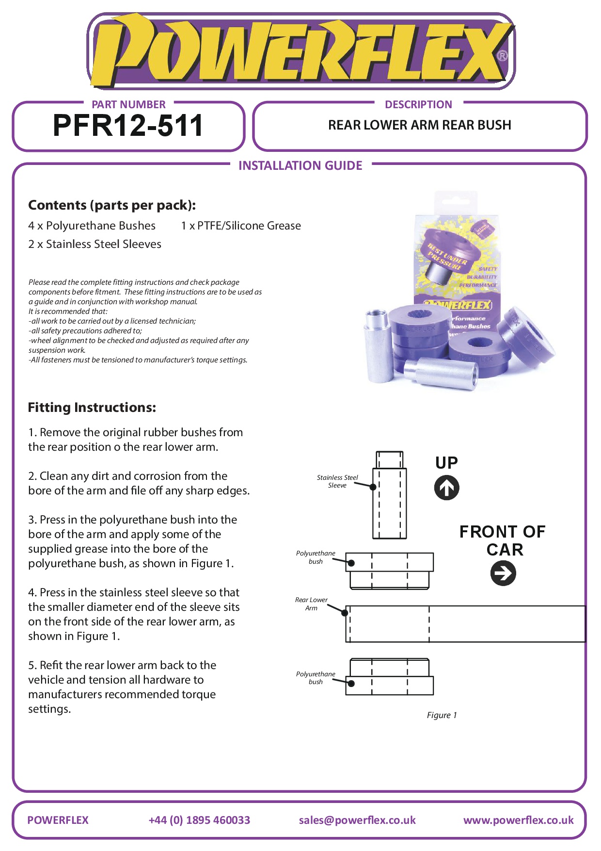 Rear Lower Arm Rear Bush C5 Models, C6, DS5 Models, 3008 Models, 407, 508 Models, road