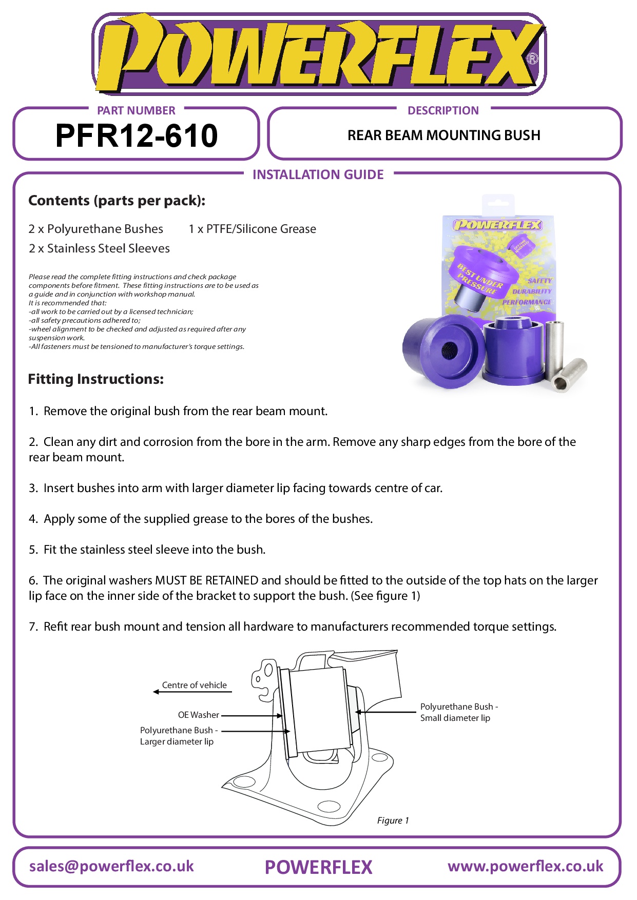 Rear Beam Bush Berlingo Models, C4 Models, DS5 Models, 5008 T87, Partner / Ranch Models, road