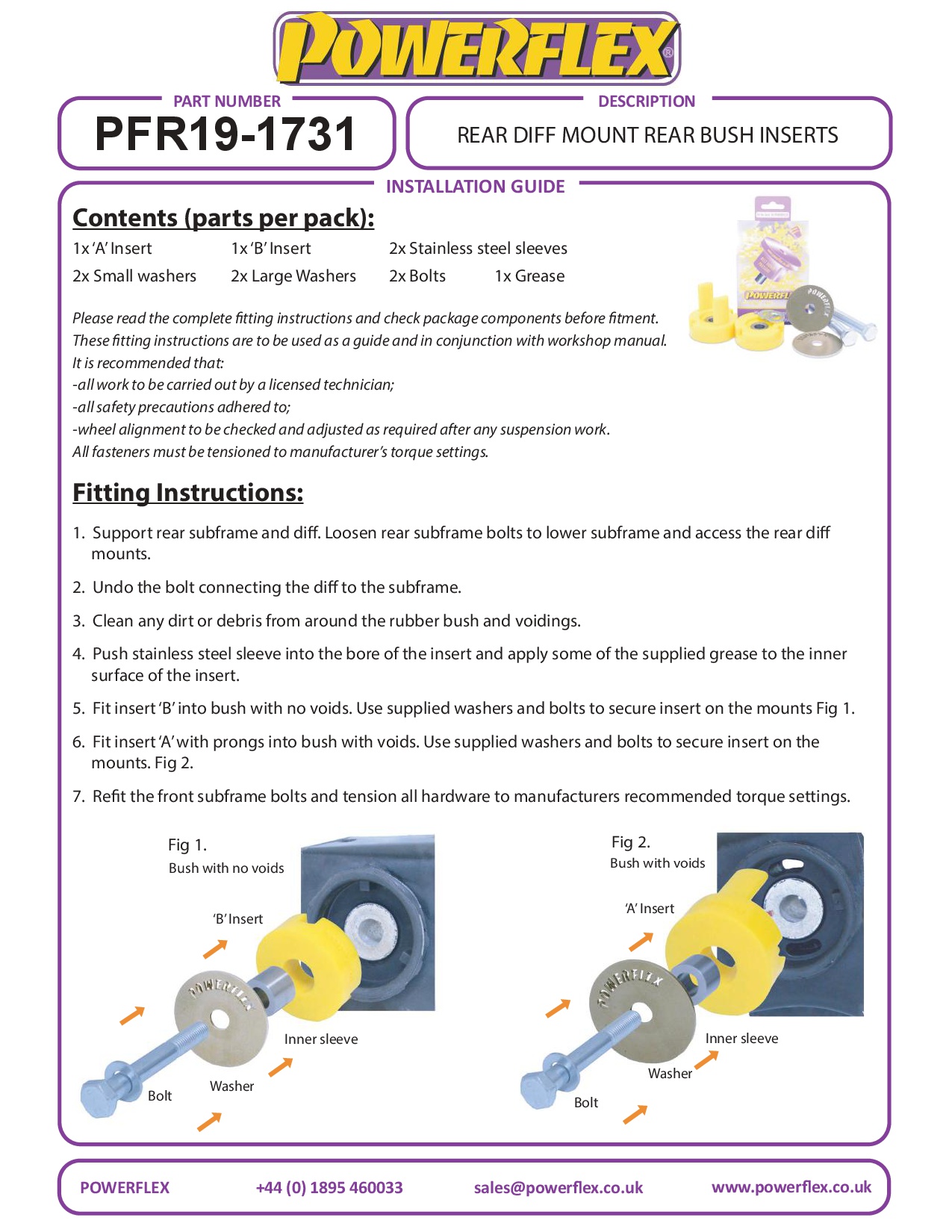 Achterste differentieelmontage achterste businzetstuk Mustang, black