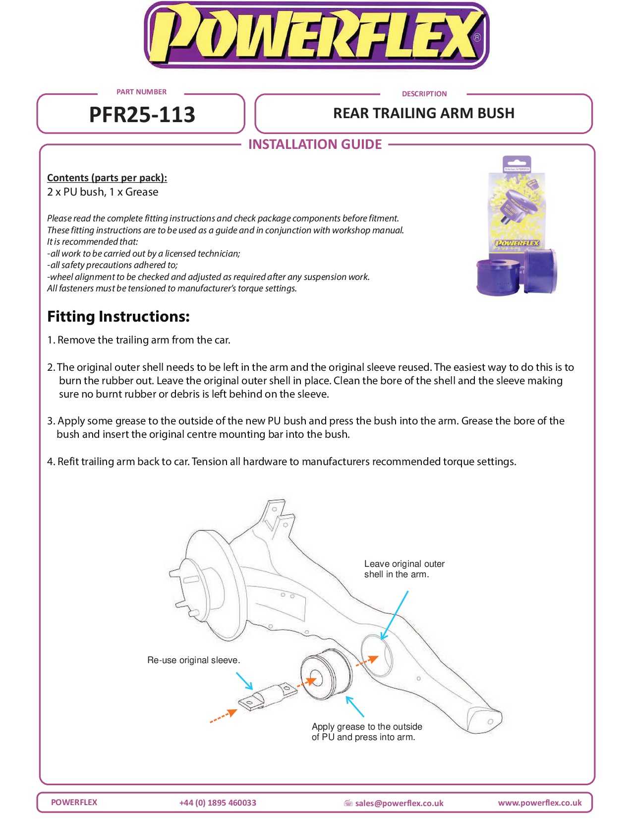 Montagebus voor achterste draagarm Civic Models, CR-V Models, CR-X Models, Integra Models, ZS Mk1, 200, 200 Coupe inc. Turbo, 400 & 45 HH-R, straat