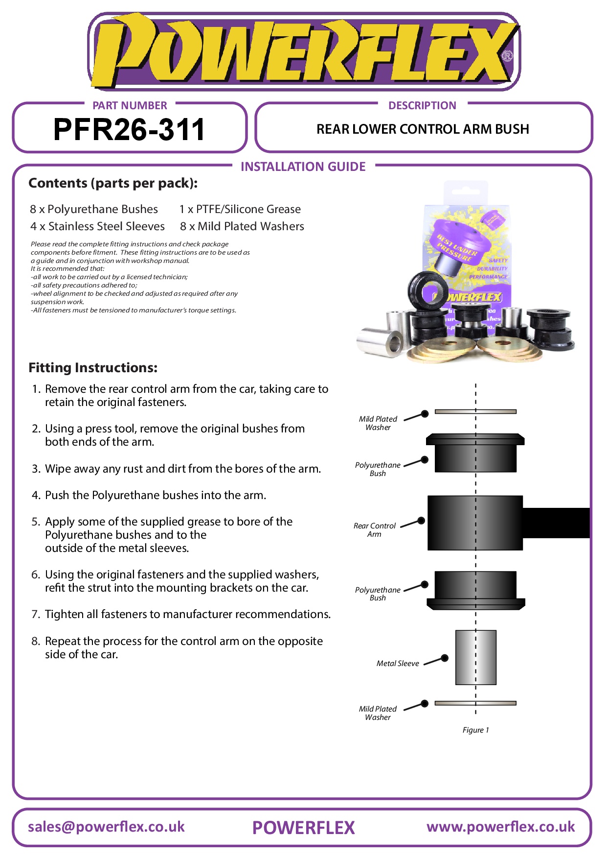 Achterste onderste draagarmbus Santa Fe Models, Tucson / iX35 Models, Sorento XM & UM (2009 - 2020), Sportage Models, straat