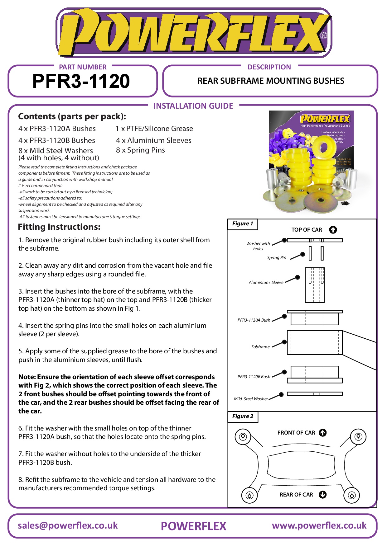 Montagebus achtersubframe A6 / S6 / RS6, straat