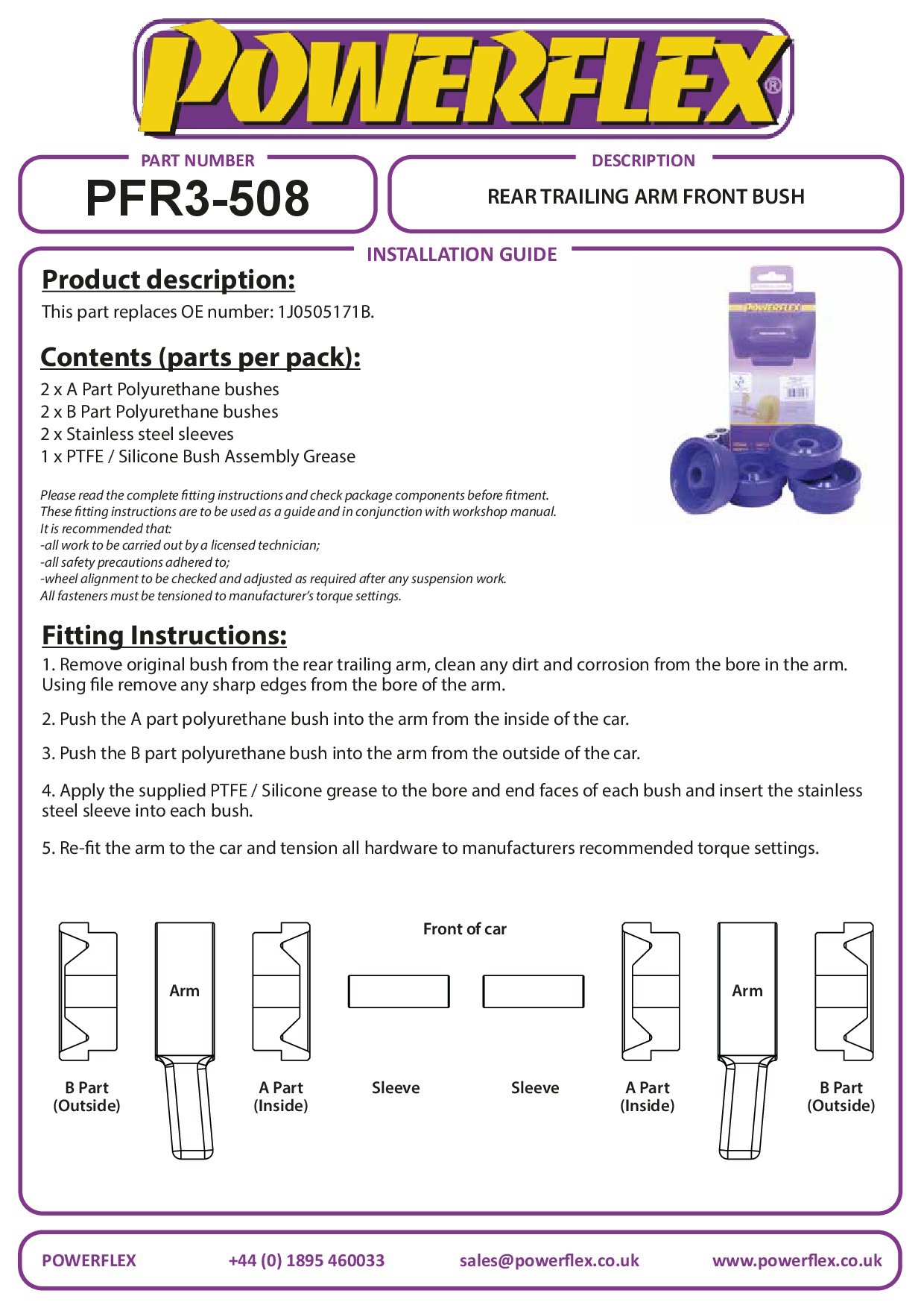Achterste draagarm voorste bus A3 / S3 / RS3, TT Models, Leon Models, Octavia, Beetle Models, Bora Models, Golf, Jetta Models, heritage