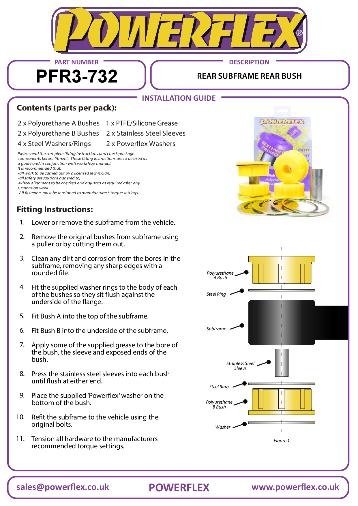 Achterste subframe achterste bus A4 / S4 / RS4, A5 / S5 / RS5, black