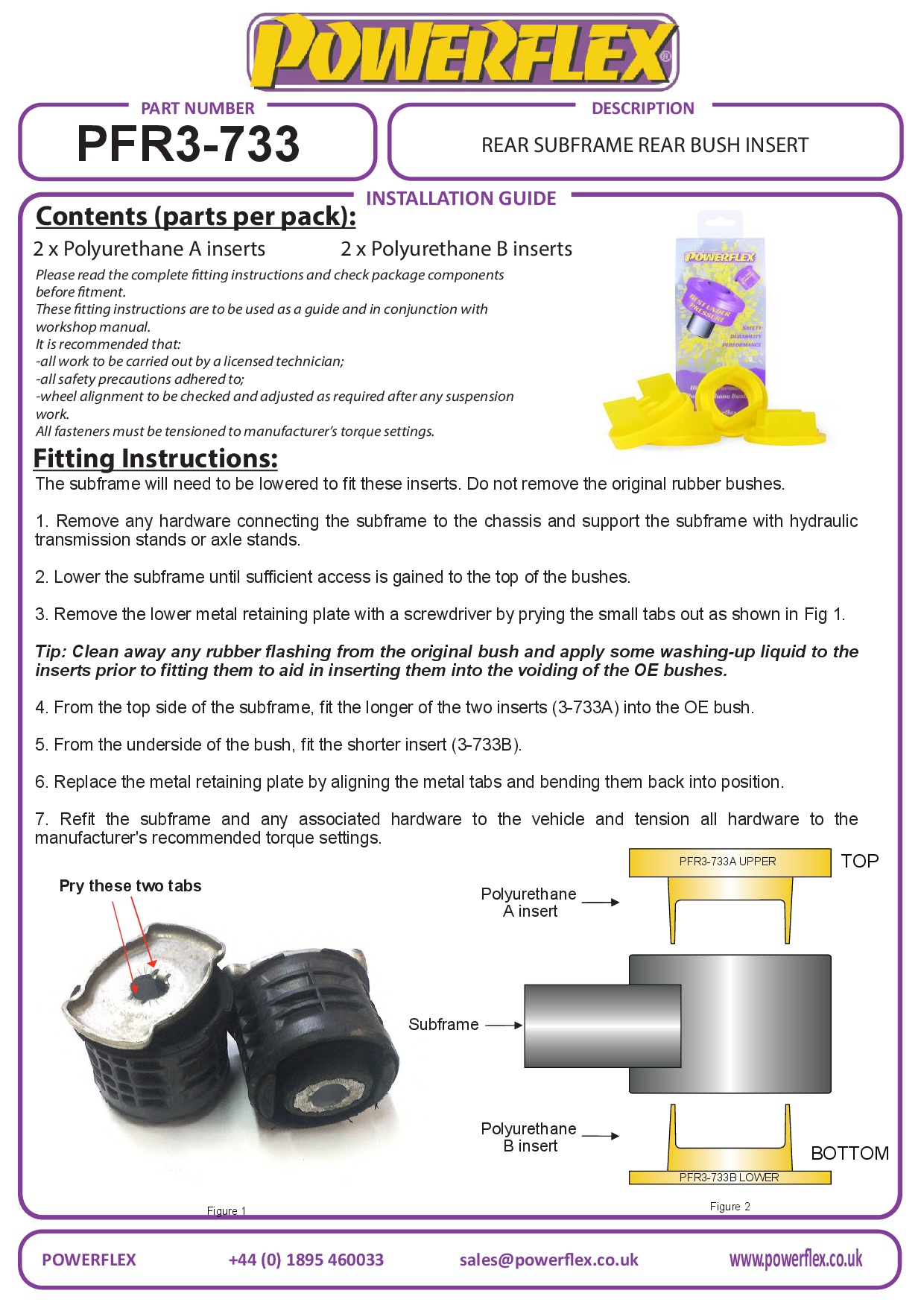 Achterste subframe achterste businzet A4 / S4 / RS4, A5 / S5 / RS5, black