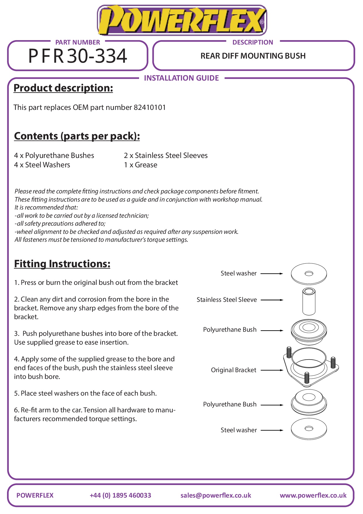 Rear Diff Mounting Bush Delta HF Integrale inc Evo, road