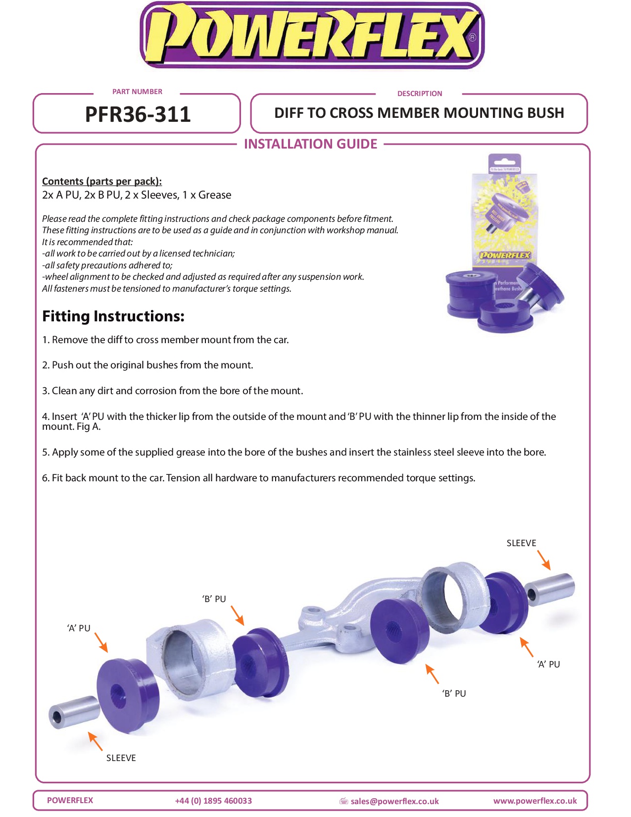 Achterdiff tot dwarsbalkbus RX-7 Gen 3 - FD3S, straat