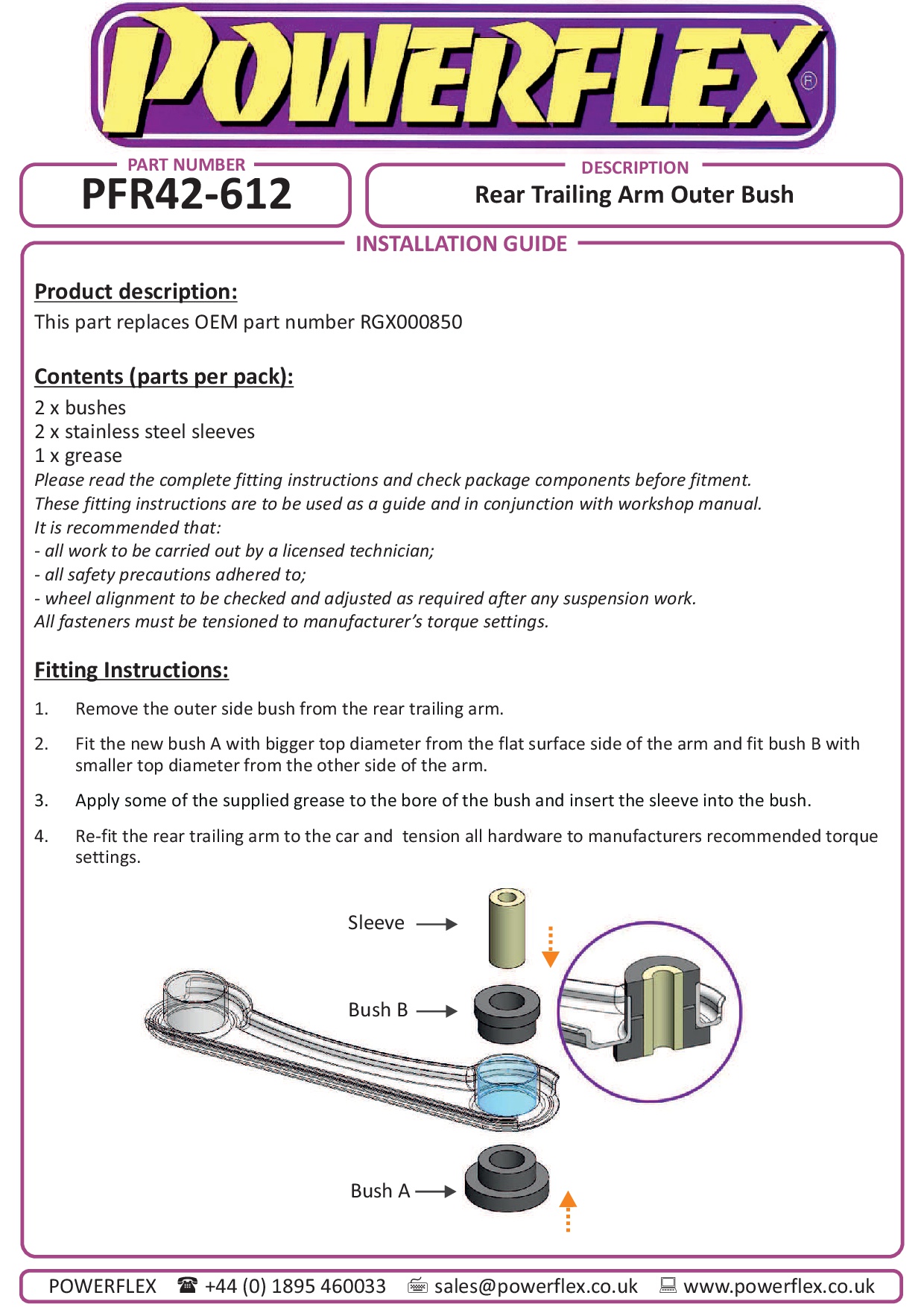 Achterste bovenarm buitenste bus Civic Models, CR-V Models, CR-X Models, Integra Models, ZS Mk1, 200, 200 Coupe inc. Turbo, 400 & 45 HH-R, straat
