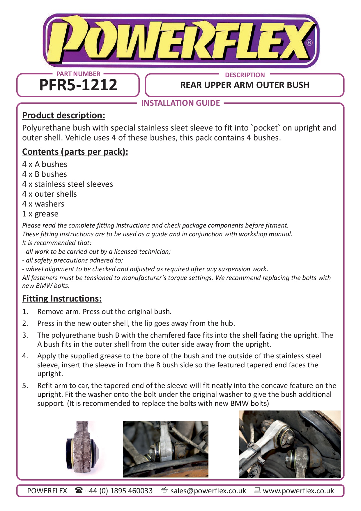 Rear Upper Arm Outer Bush 1 Series, 3 Series, road