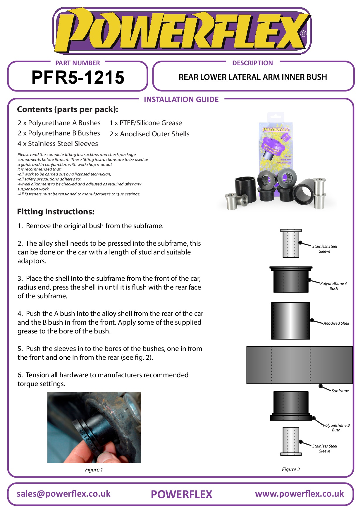 Rear Lower Lateral Arm Inner Bush 1 Series, 3 Series, road