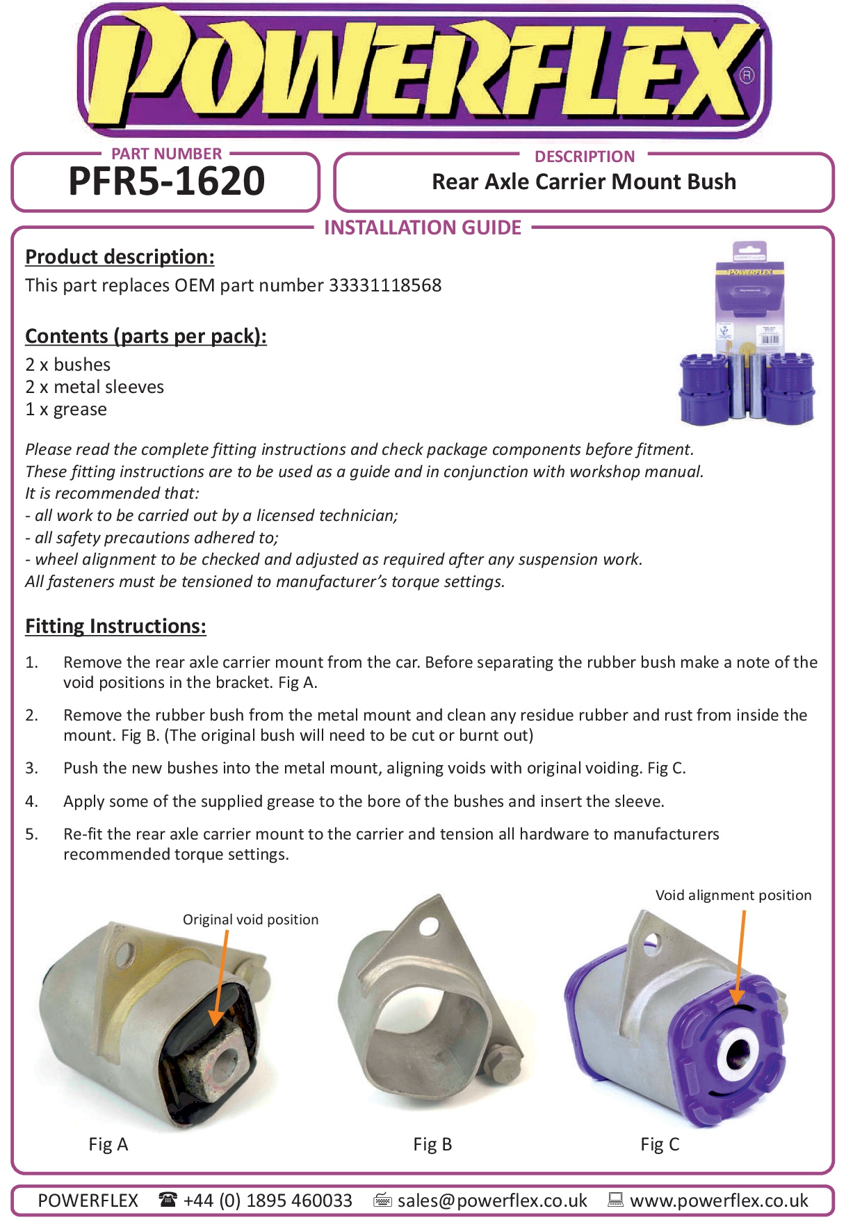 Rear Axle Carrier Mount Bush 3 Series, road
