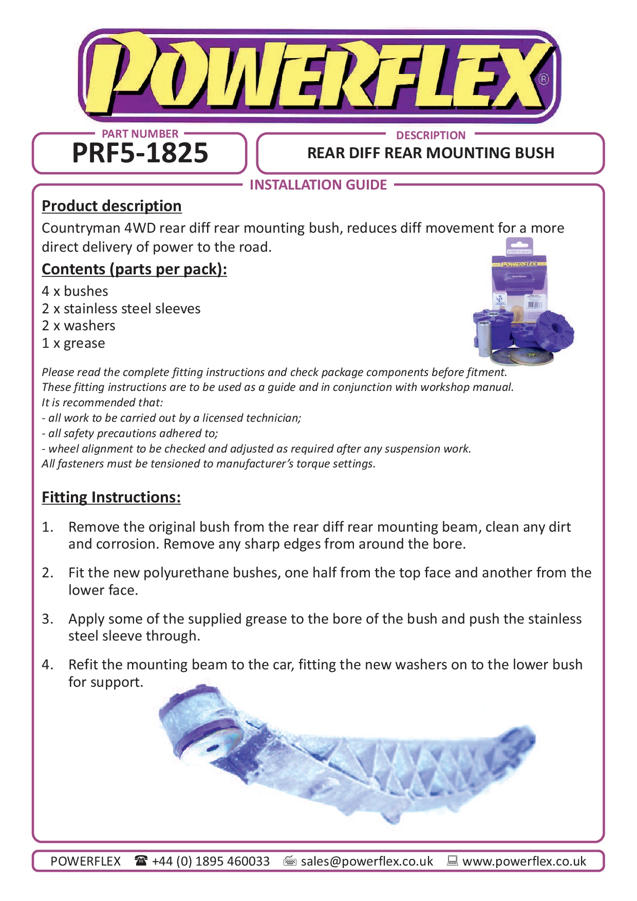 Diffusorbus achterdiff R60 Countryman Gen 1, R61 Paceman, straat