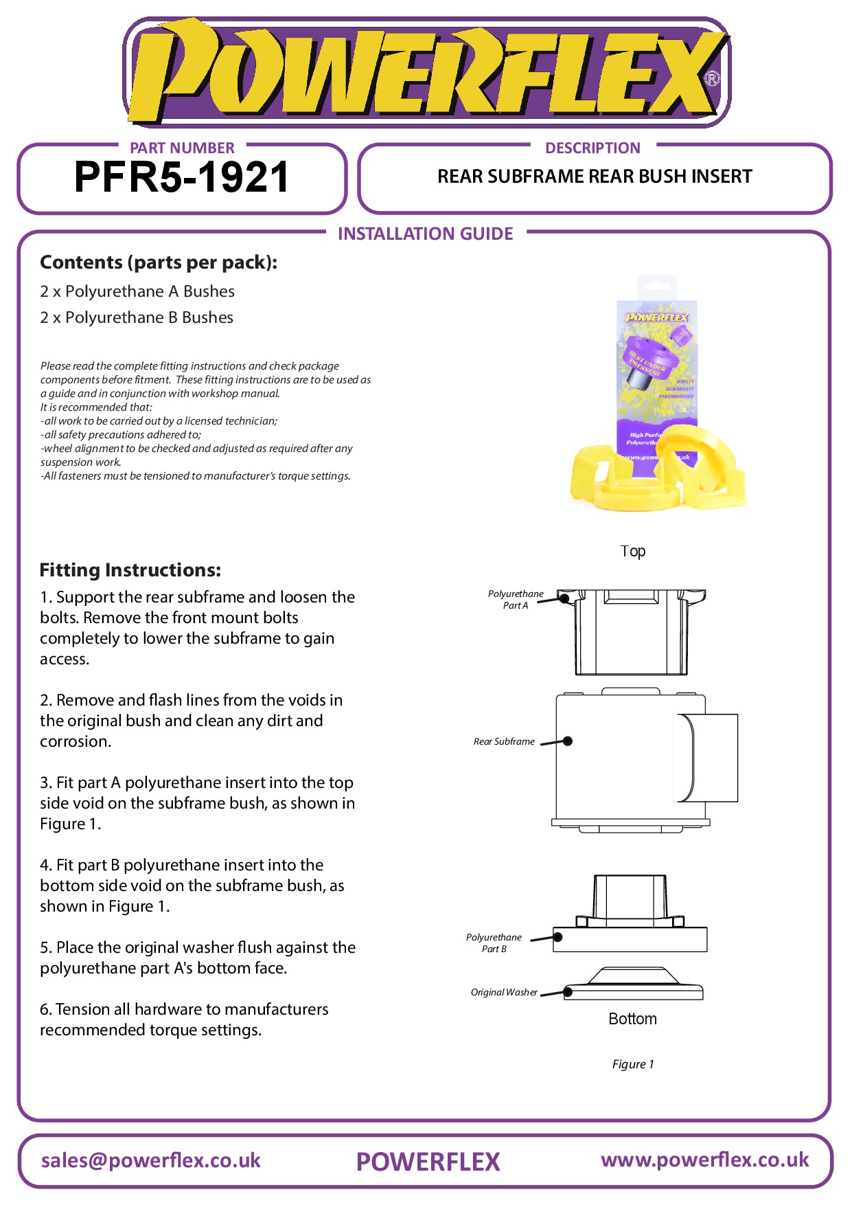 Achterste subframe achterste businzet 1 Series, 2 Series, 3 Series, 4 Series, straat