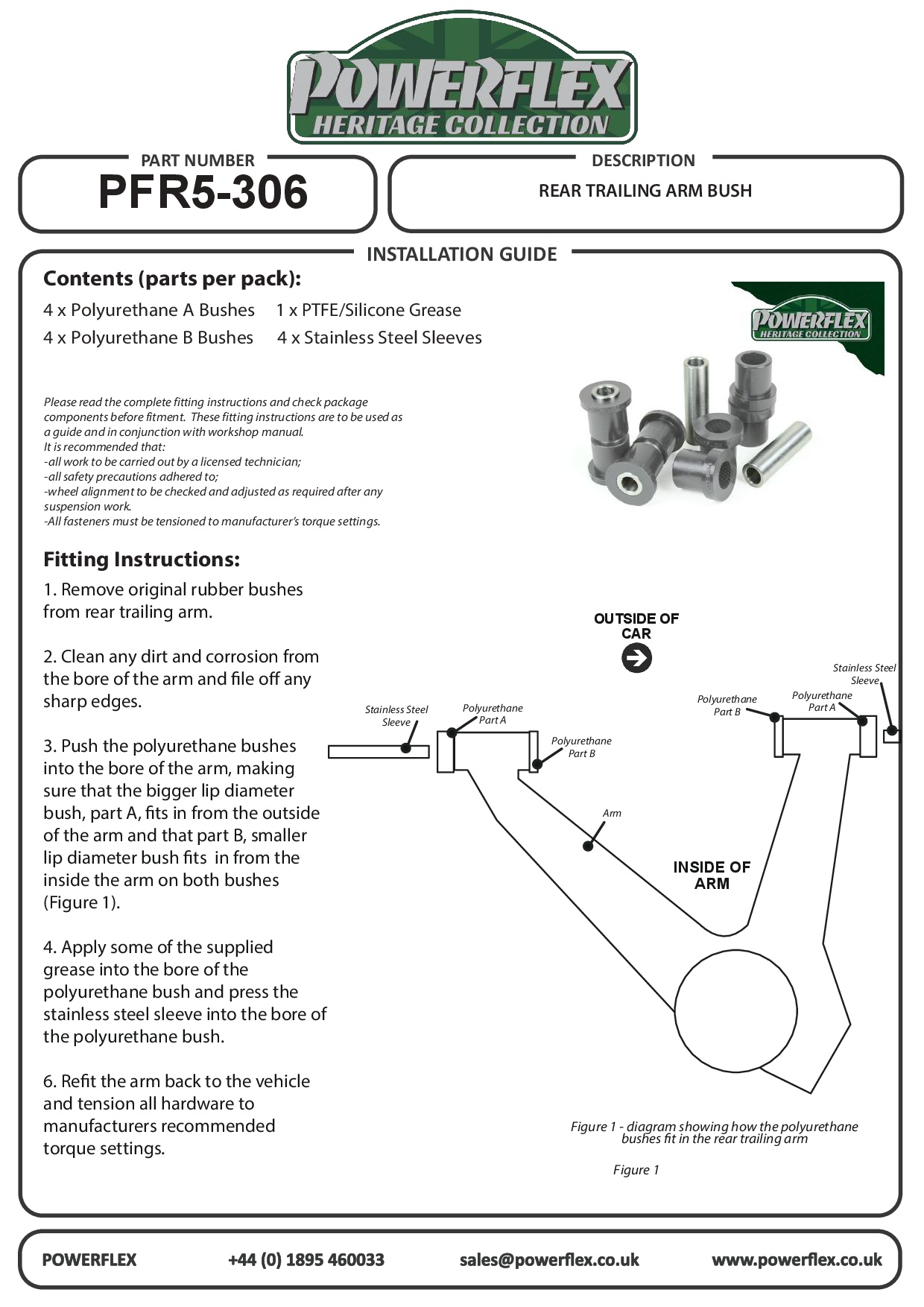Rear Trailing Arm Bush 02 Series, 3 Series, 5 Series, E9 2.5CS - 3.0CSL, Z Series, heritage