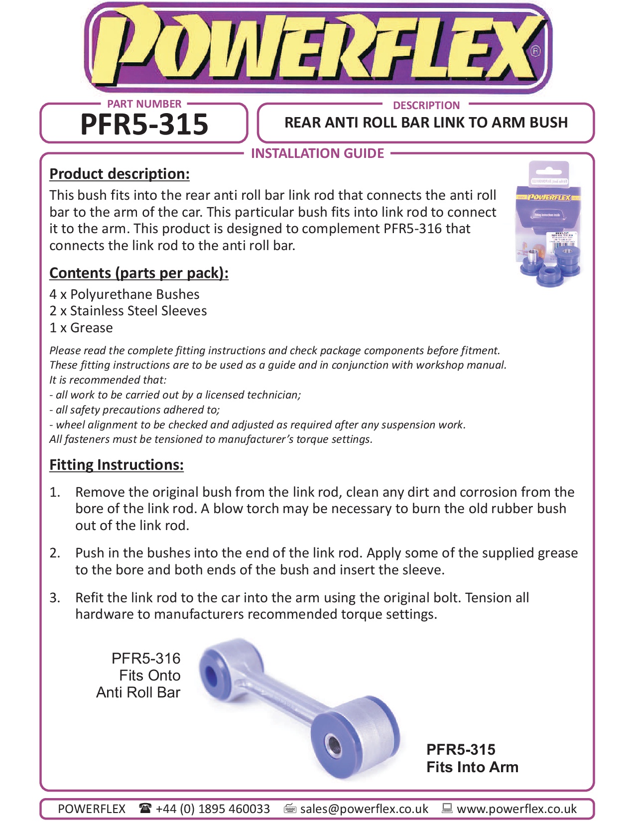 Rear ARB End Link To Arm Bush 3 Series, 5 Series, 6 Series, Z Series, heritage