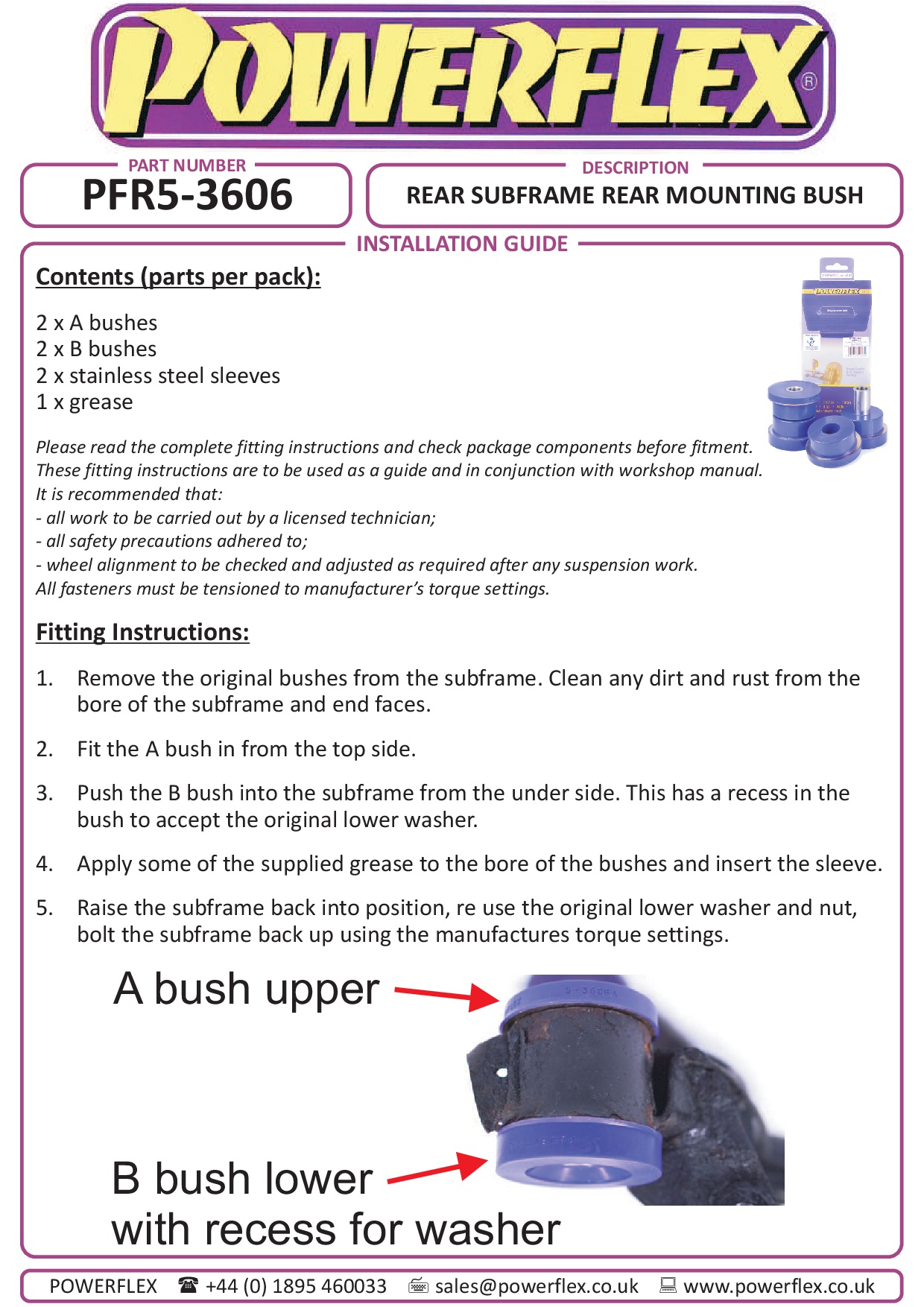 Rear Subframe Rear Mounting Bush 3 Series, road