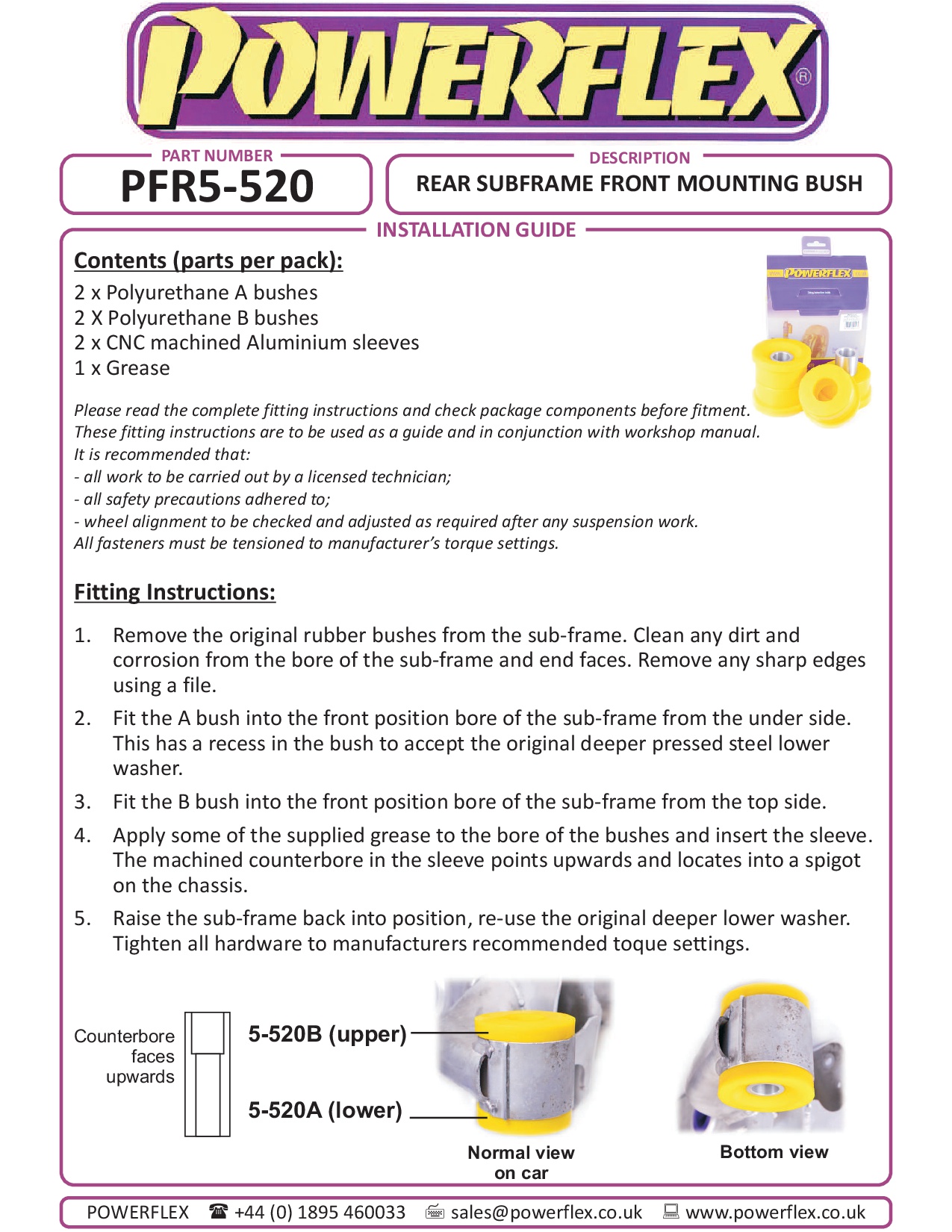 Rear Subframe Front Mounting Bush 5 Series, heritage