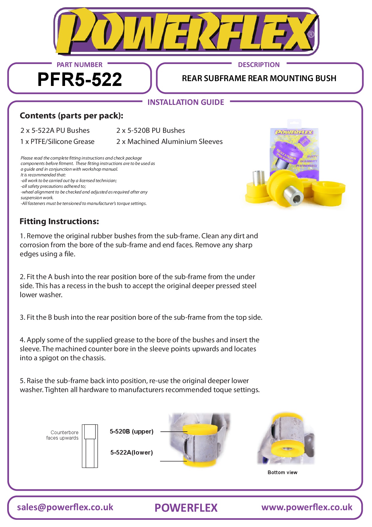 Rear Subframe Rear Mounting Bush 5 Series, heritage