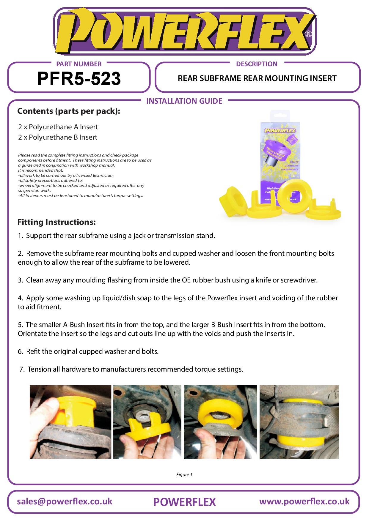 Rear Subframe Rear Mounting Insert 5 Series, heritage