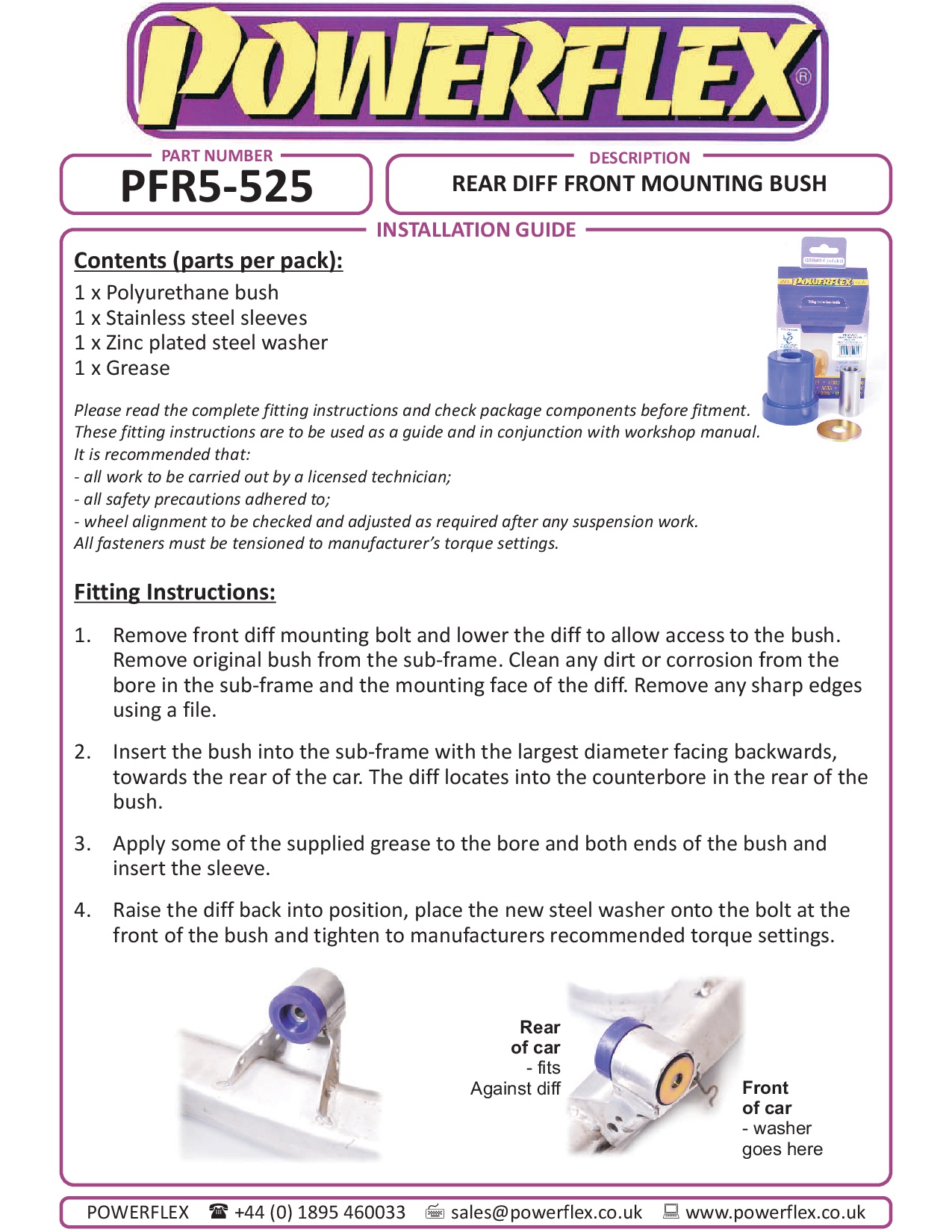 Rear Diff Front Mounting Bush 5 Series, heritage