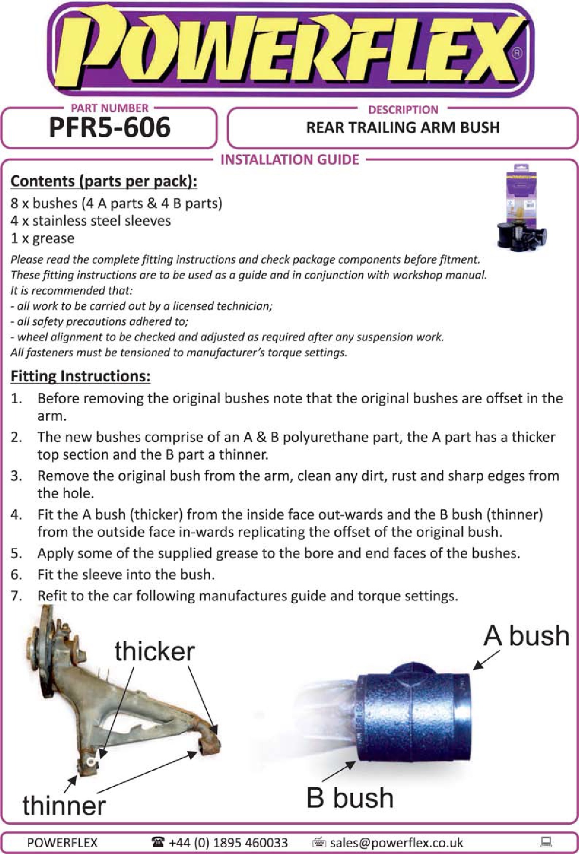 Rear Trailing Arm Bush 5 Series, 6 Series, 7 Series, heritage