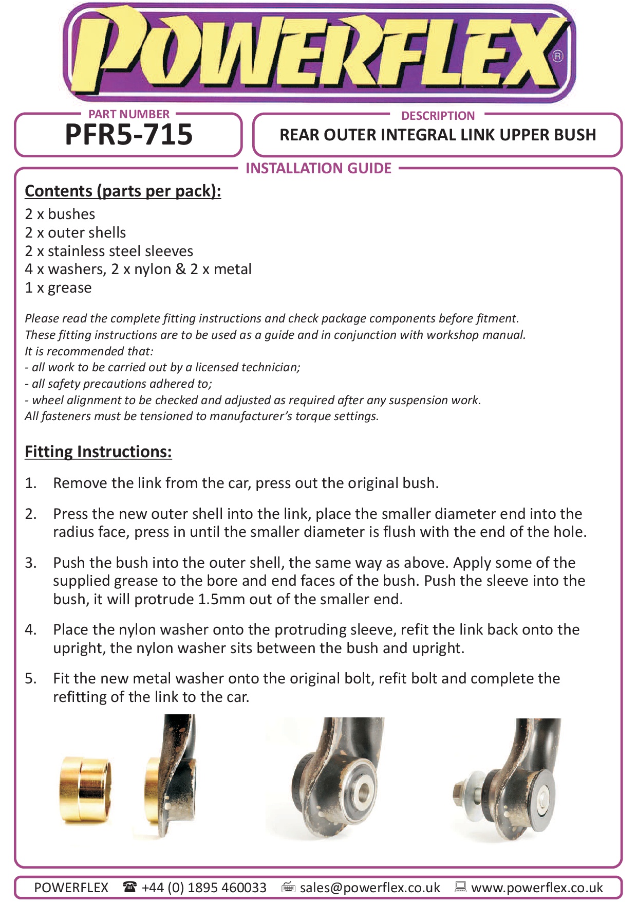 Rear Outer Integral Link Upper Bush 5 Series, heritage