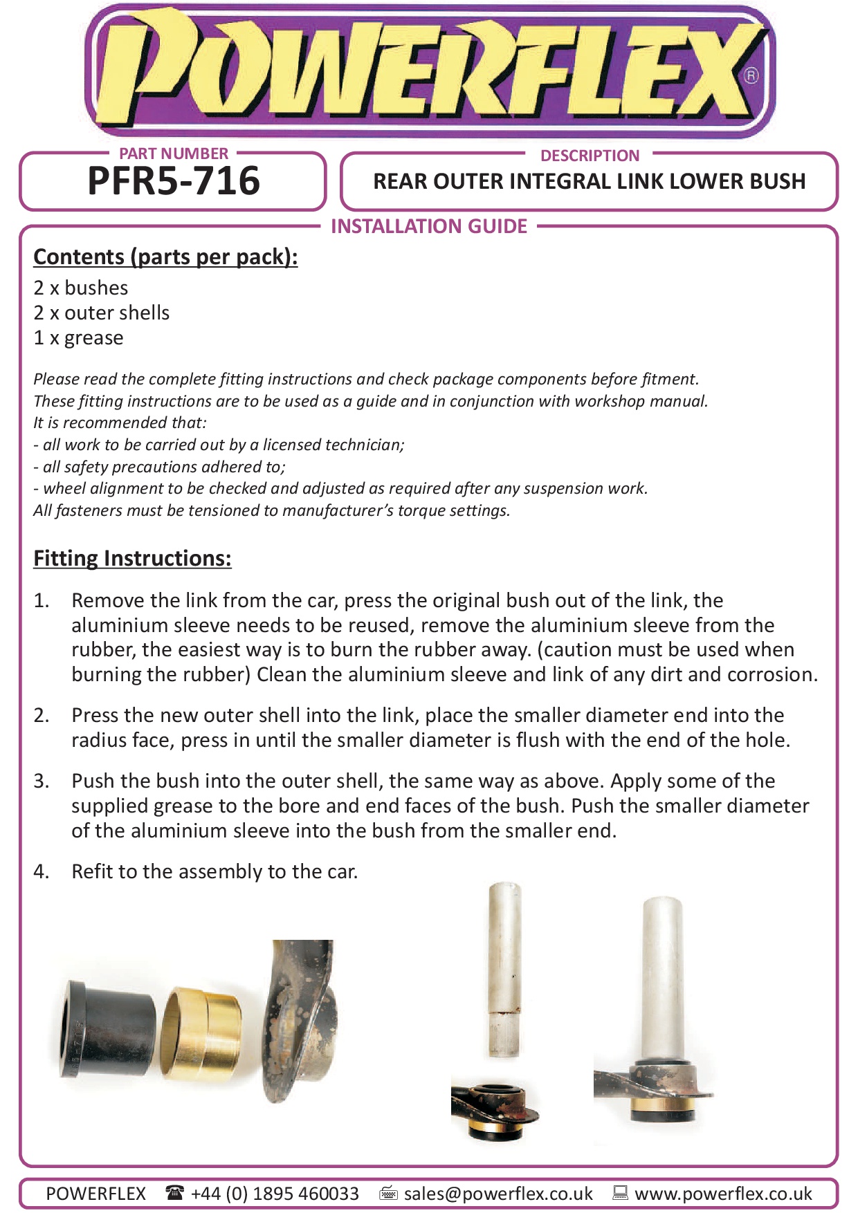 Rear Outer Integral Link Lower Bush 5 Series, heritage