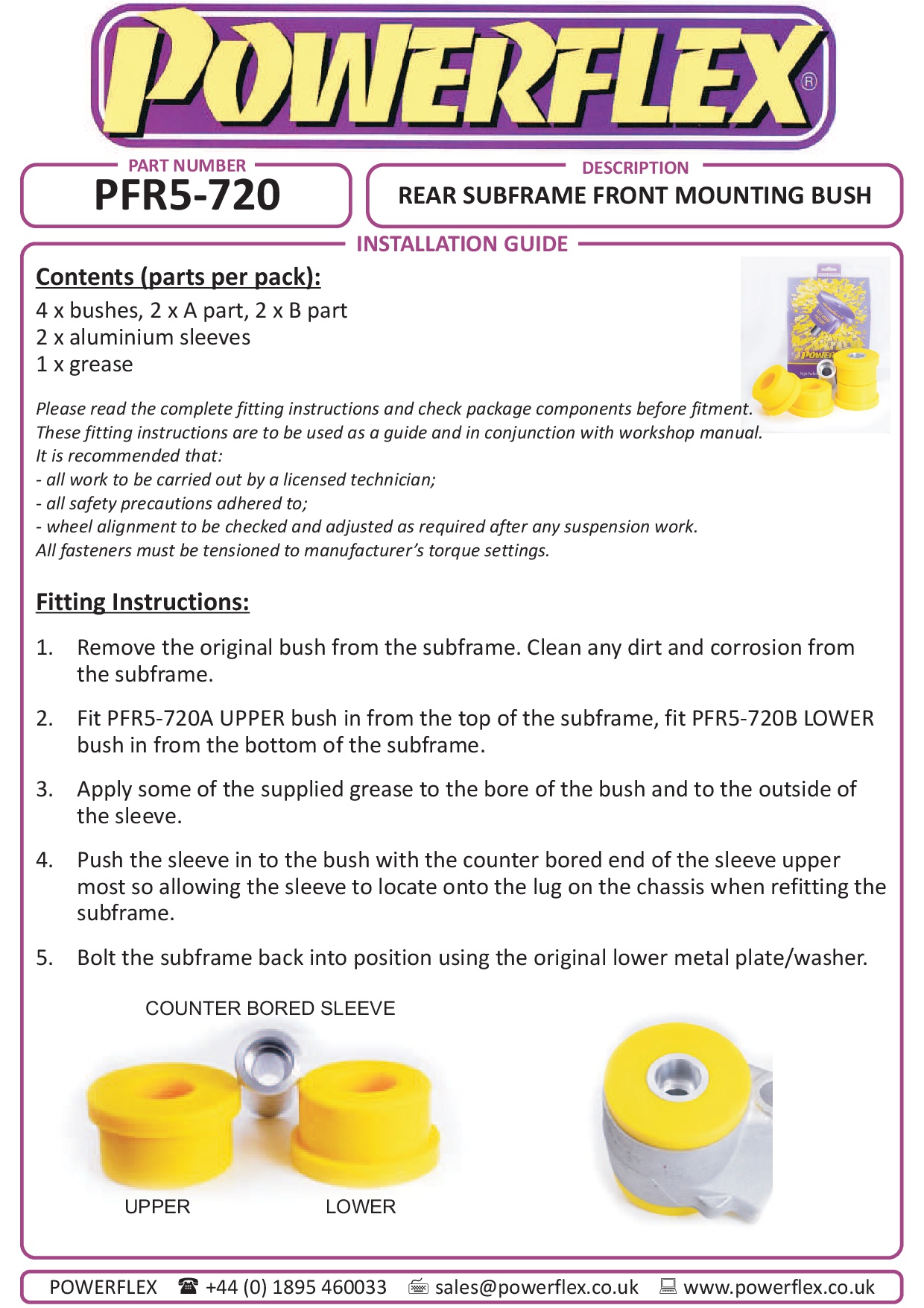 Rear Subframe Front Mounting Bush 5 Series, 6 Series, black