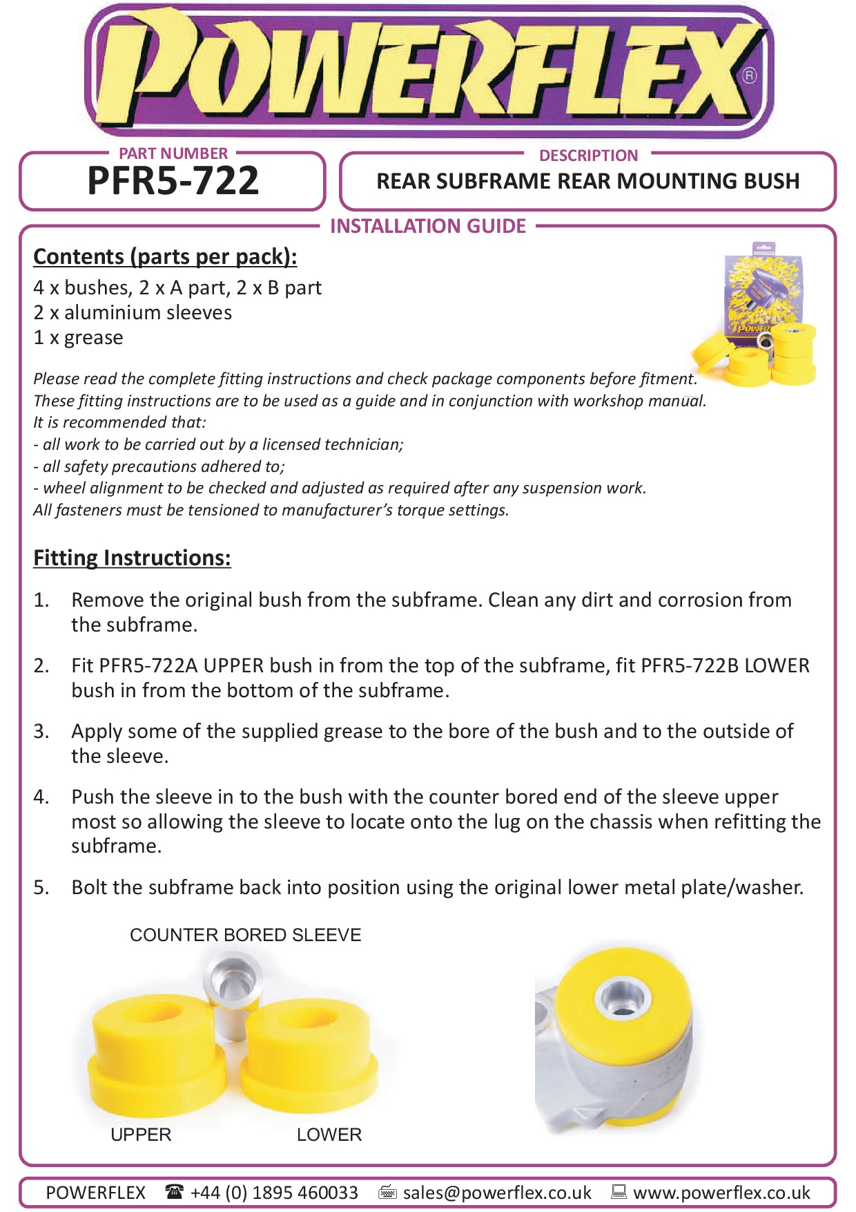 Rear Subframe Rear Mounting Bush 5 Series, 6 Series, black