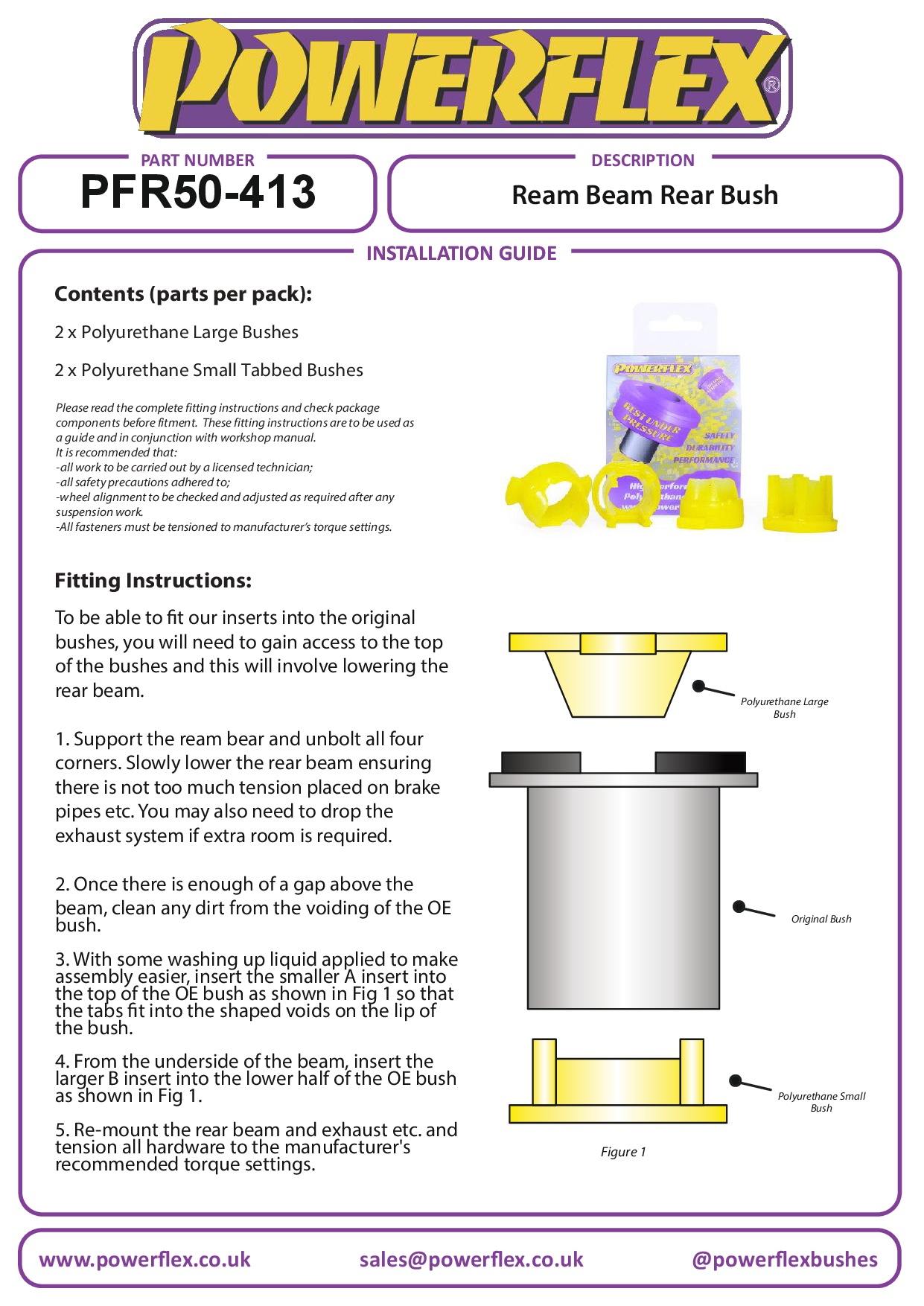 Rear Beam Rear Bush Insert 206, road