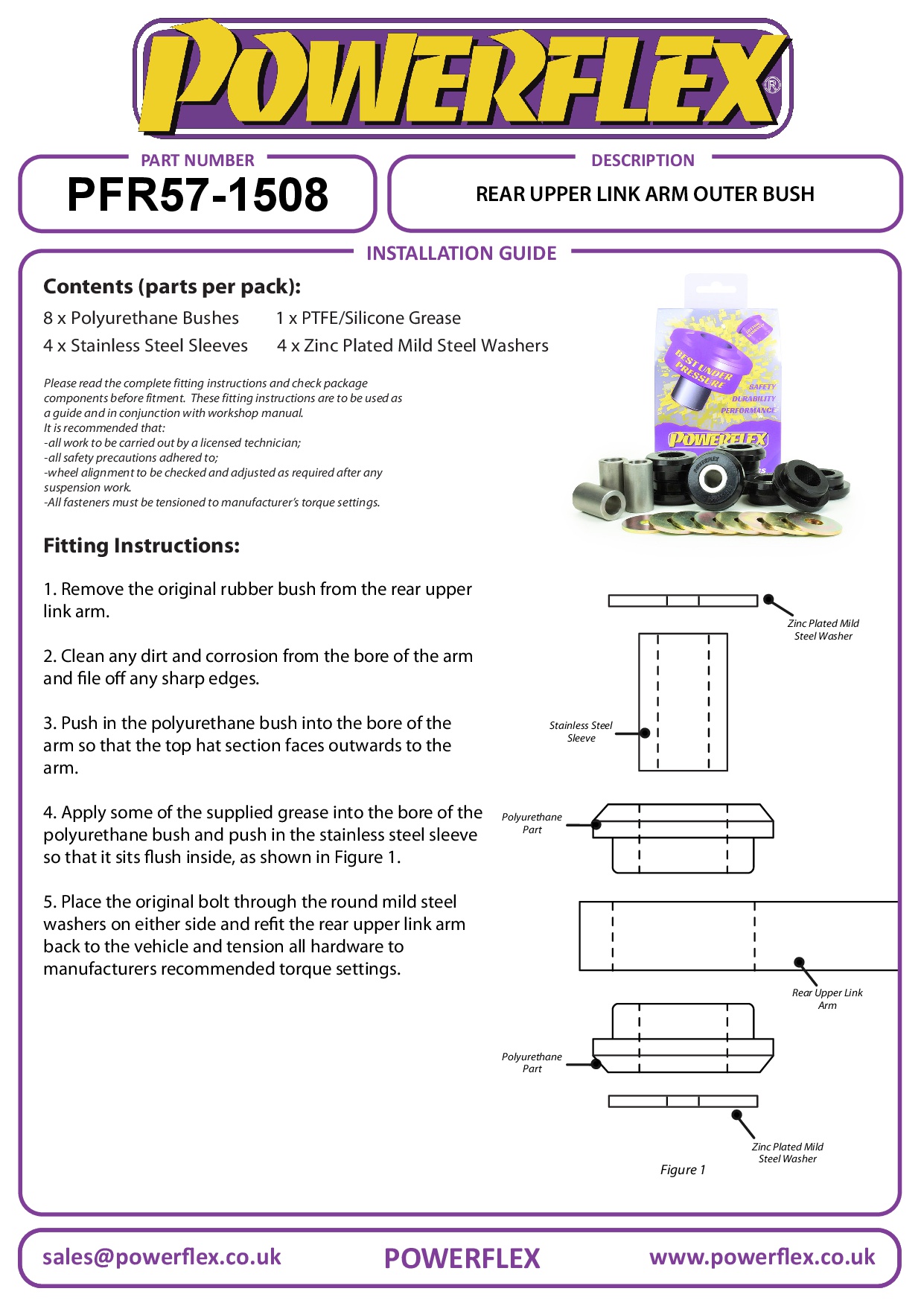 Buitenste bus bovenste verbindingsarm achter 911 996, 911 997, black