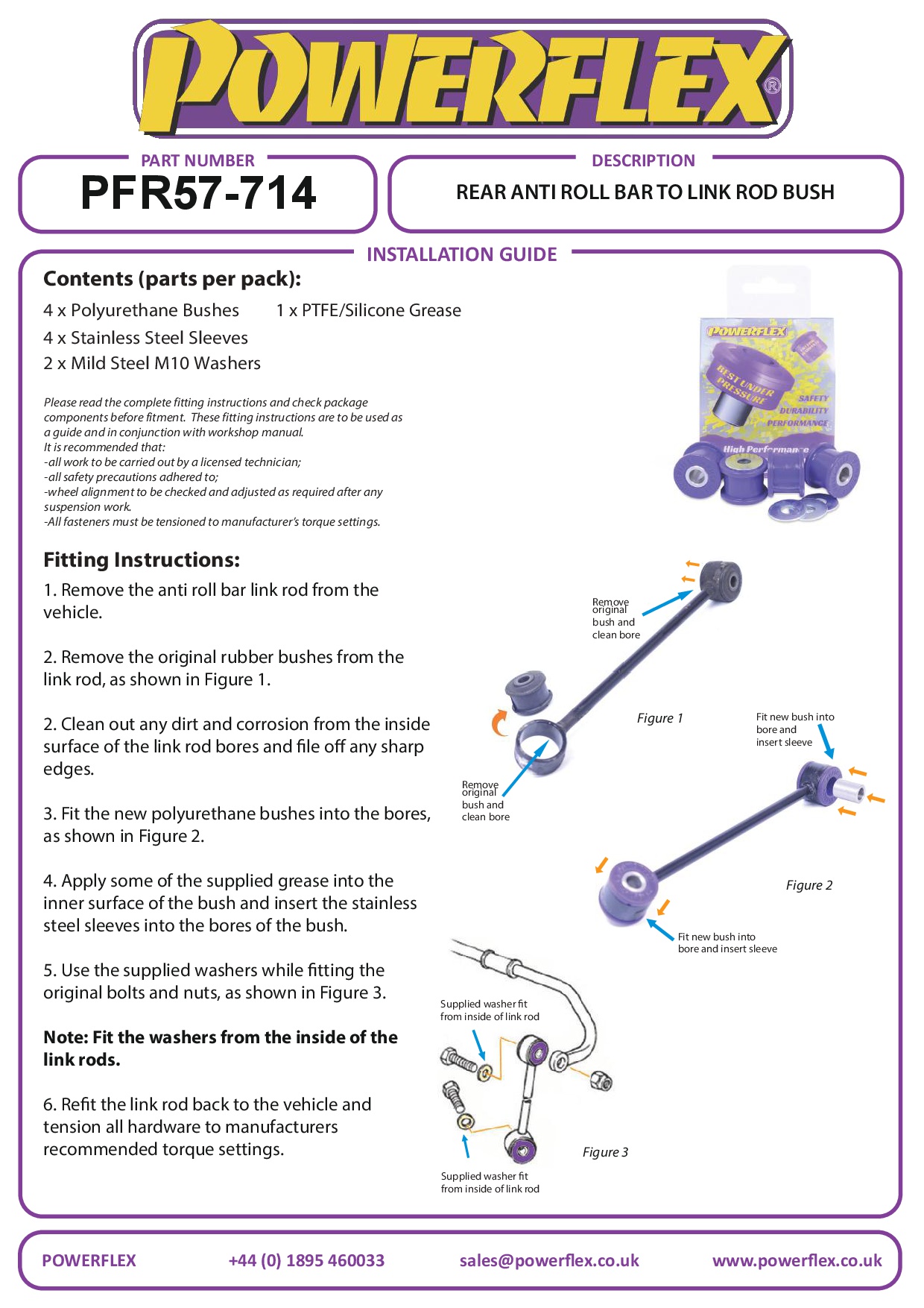 Achterste stabilisatorstangbus 928, straat