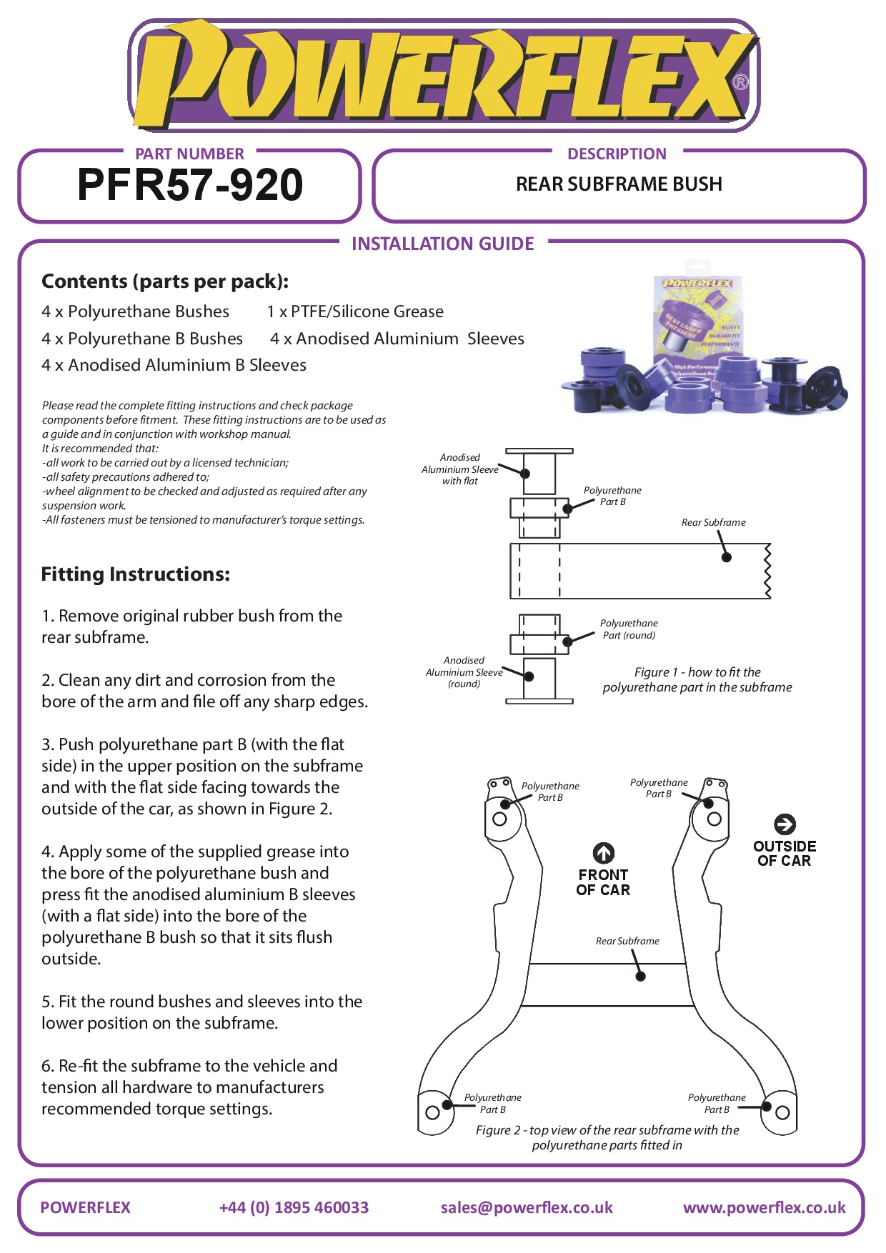 Achterste subframebus 911 993, straat