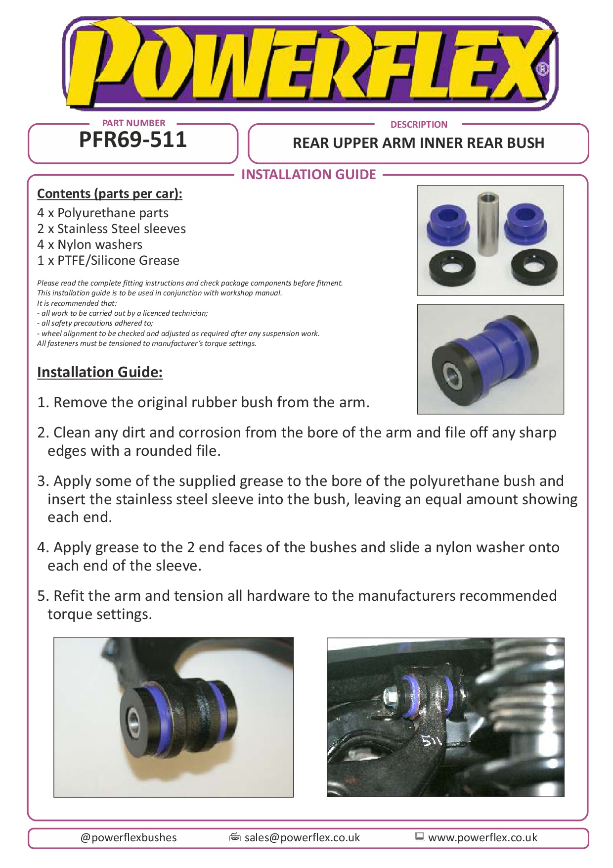 Achterste bovenarm binnenste achterste bus FR-S, BRZ 1st Gen, BRZ 2nd Gen, Forester, Impreza, 86 / GT86, GR 86, straat