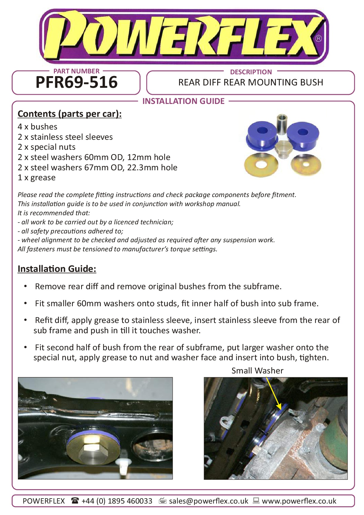 Achterdiff achterste montagebus Forester, Impreza, Legacy, Outback, XV/Crosstrek GP, straat