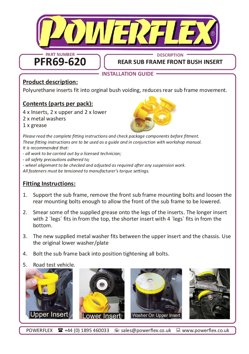 Achterste subframe voorste businzet Impreza, straat