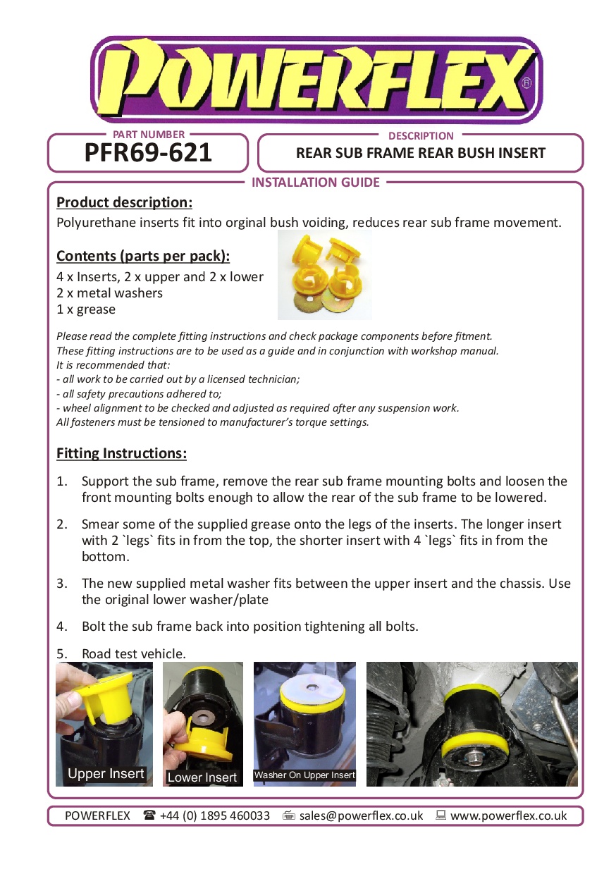 Achterste subframe achterste businzetstuk Impreza, straat