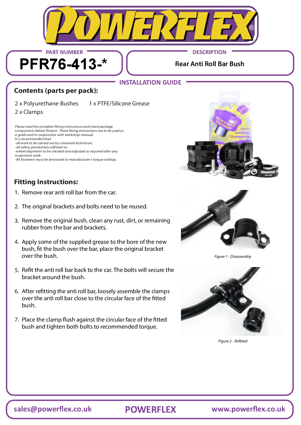 Rear Anti-Roll Bar Bush 21.3mm GR Yaris (2020-2024), black